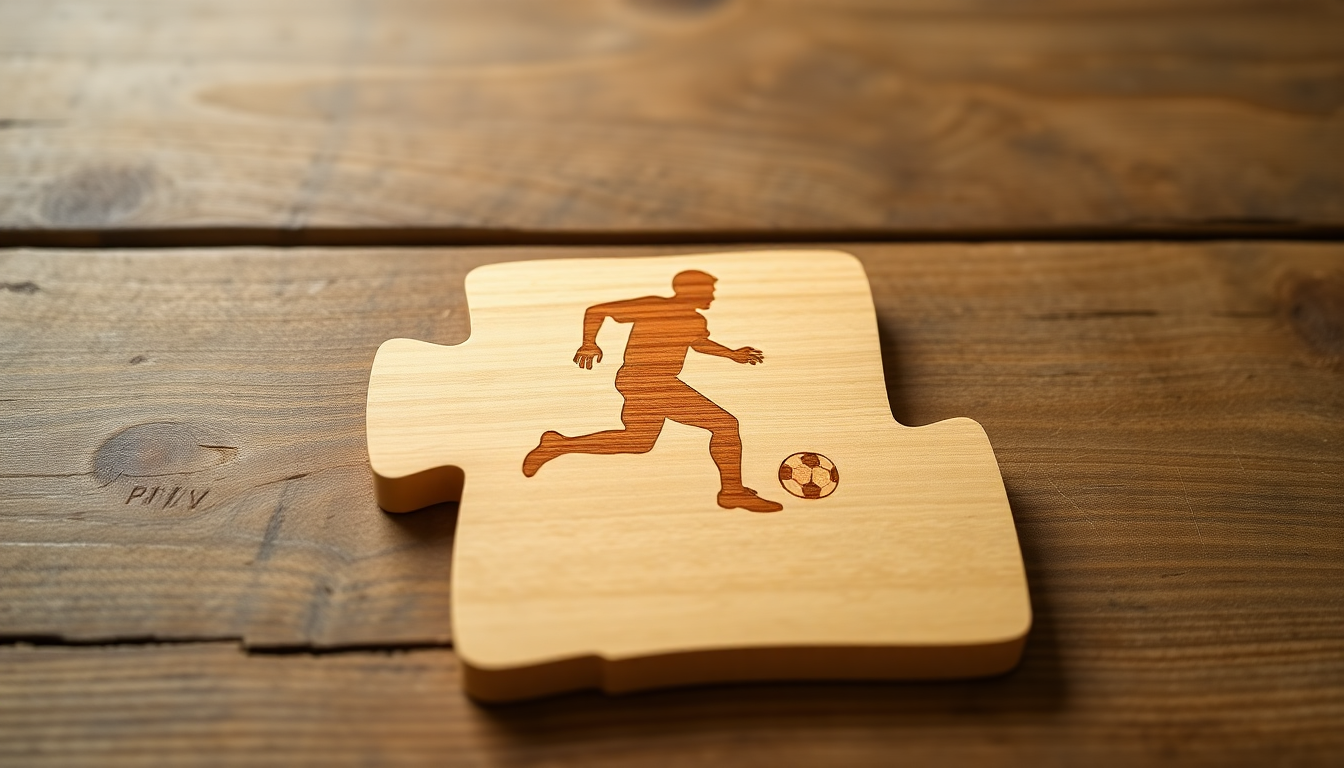 Ritual, Erinnerung, Stolz: Personalisiertes Holzpuzzle als einzigartiges cadeau foot für Fußballfans