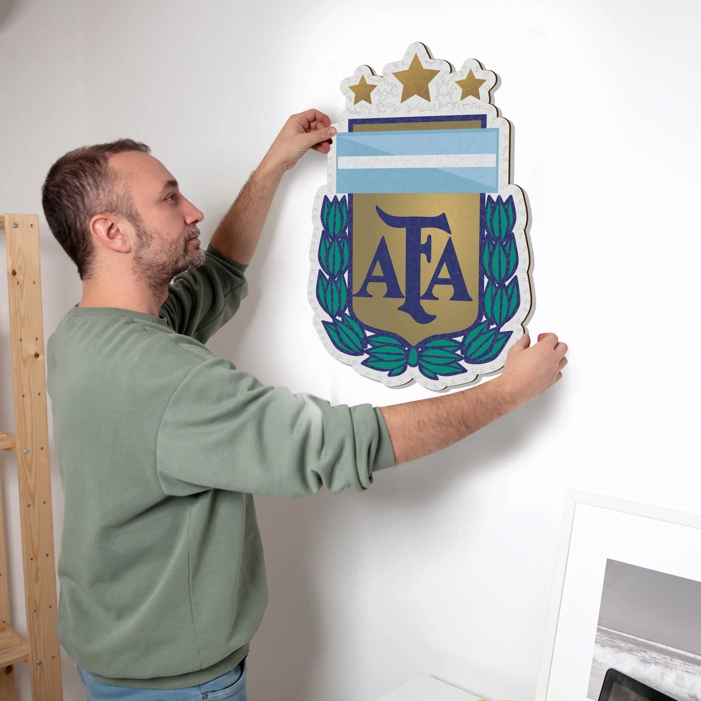 Argentine Logo - Wooden Puzzle