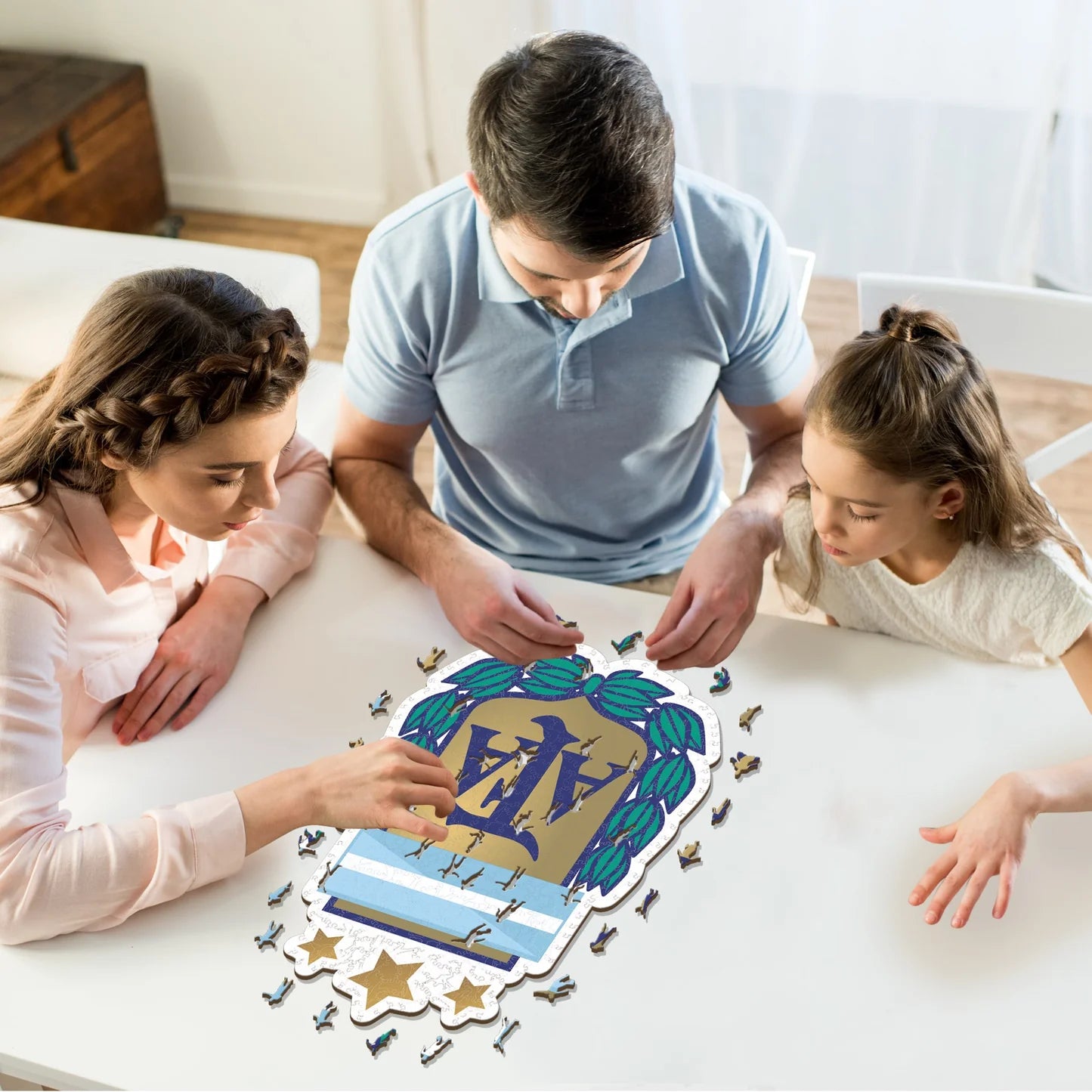 Argentine Logo - Wooden Puzzle