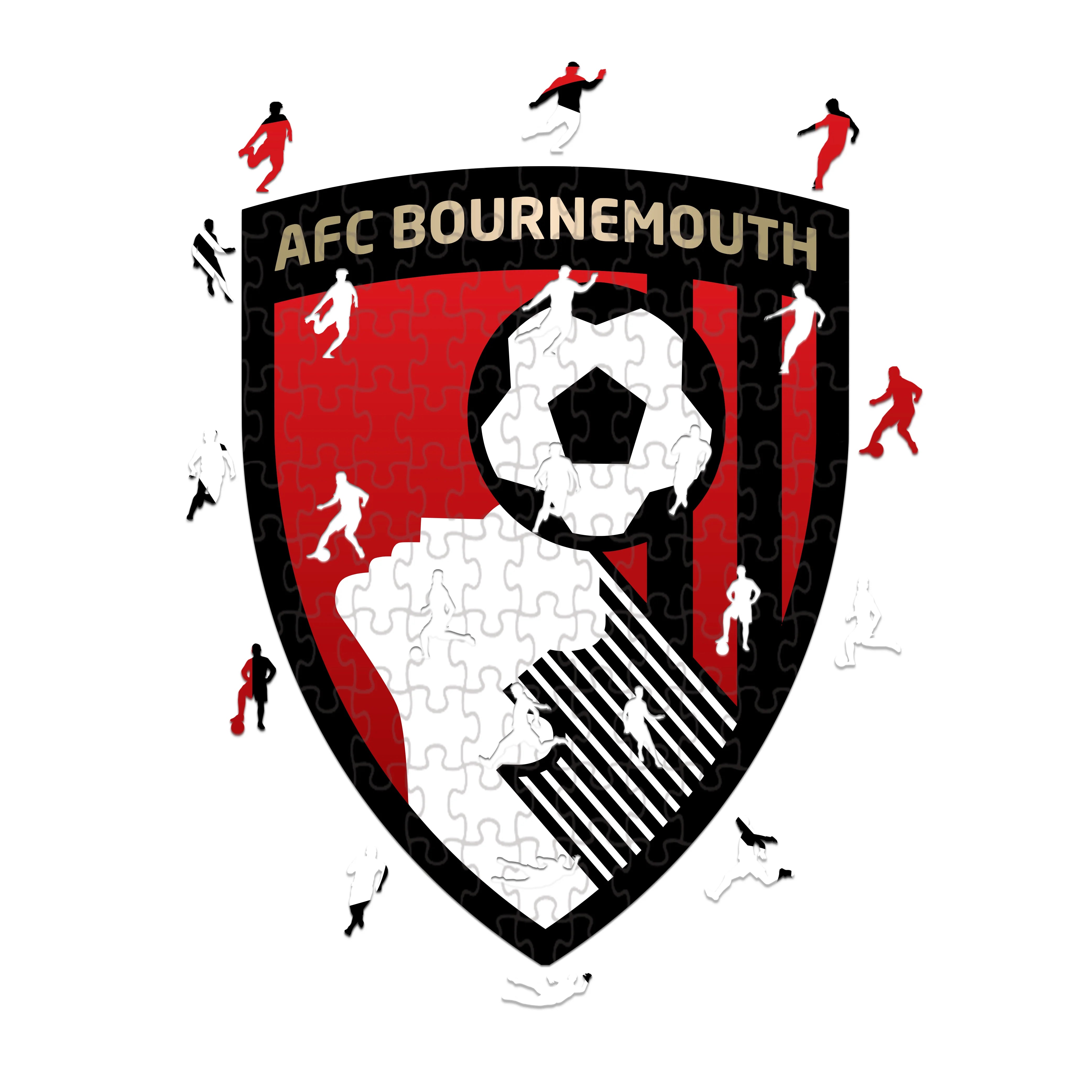 Bournemouth Logo - Wooden Puzzle
