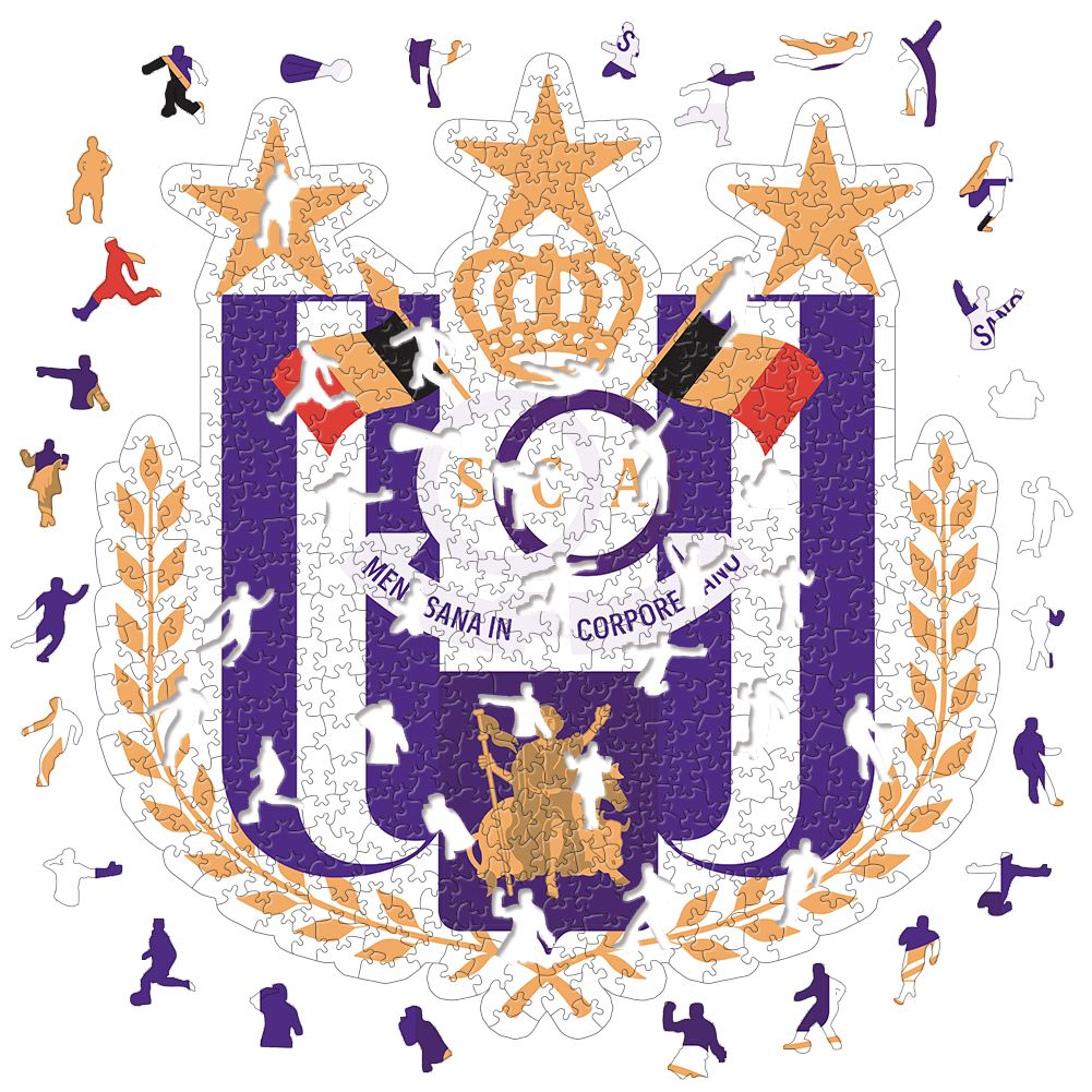 Anderlecht Logo - Wooden Puzzle