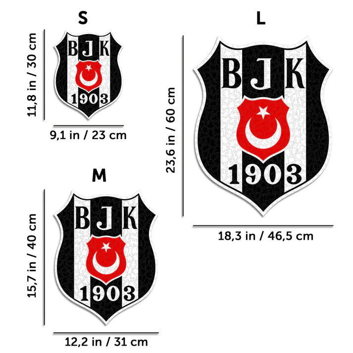 Beşiktaş J.K Logo - Wooden Puzzle
