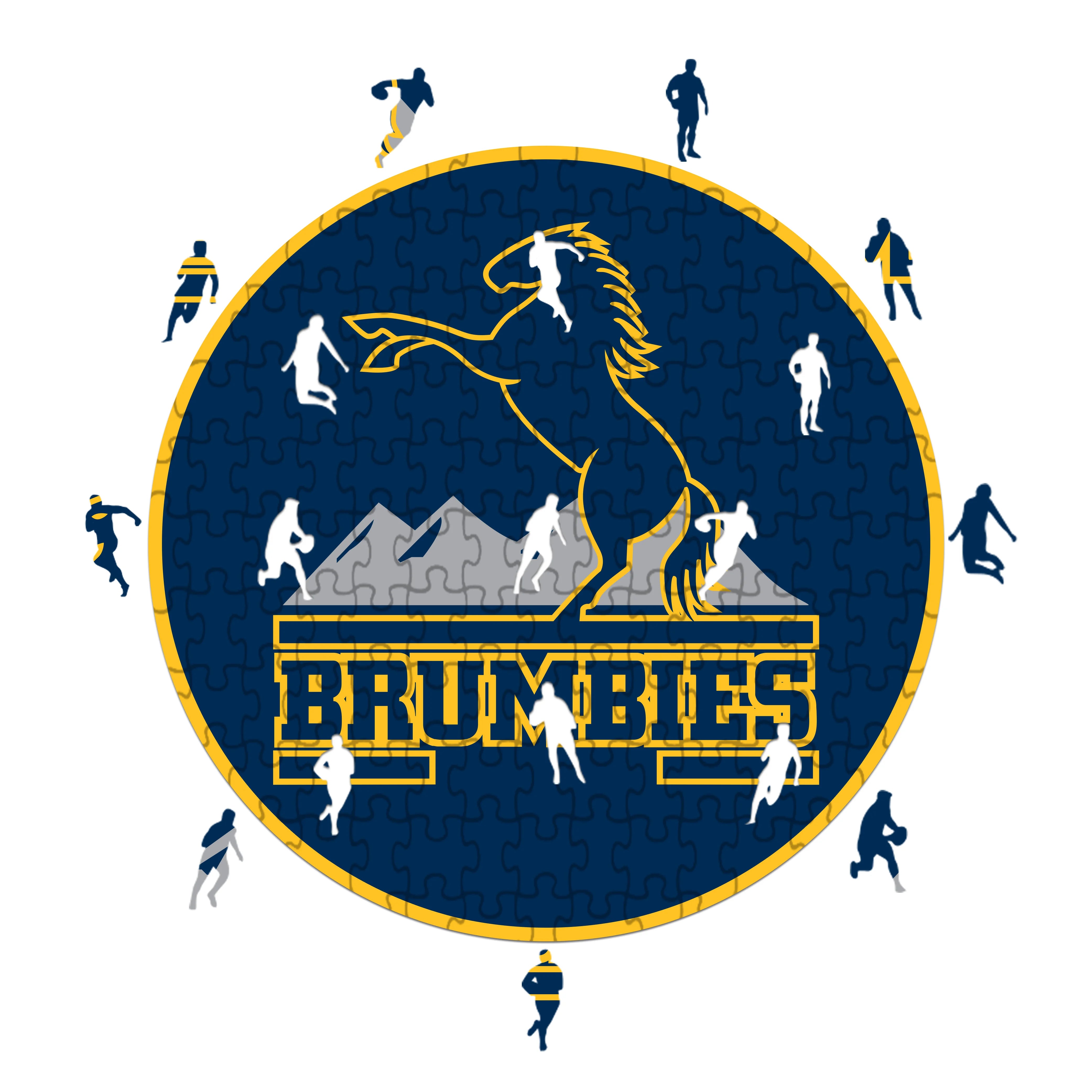 Brumbies Logo - Wooden Puzzle
