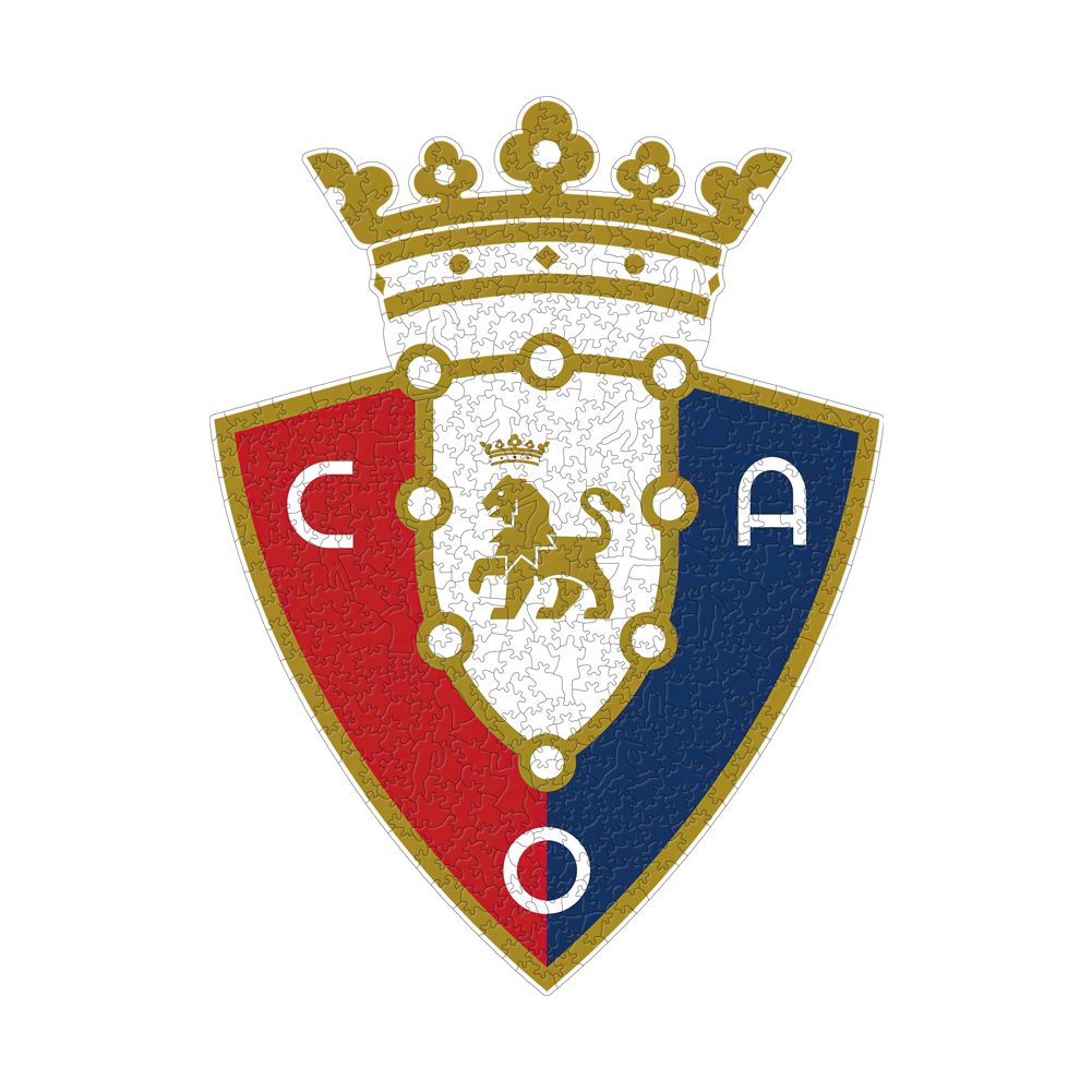 Logo de Osasuna - Rompecabezas de Madera