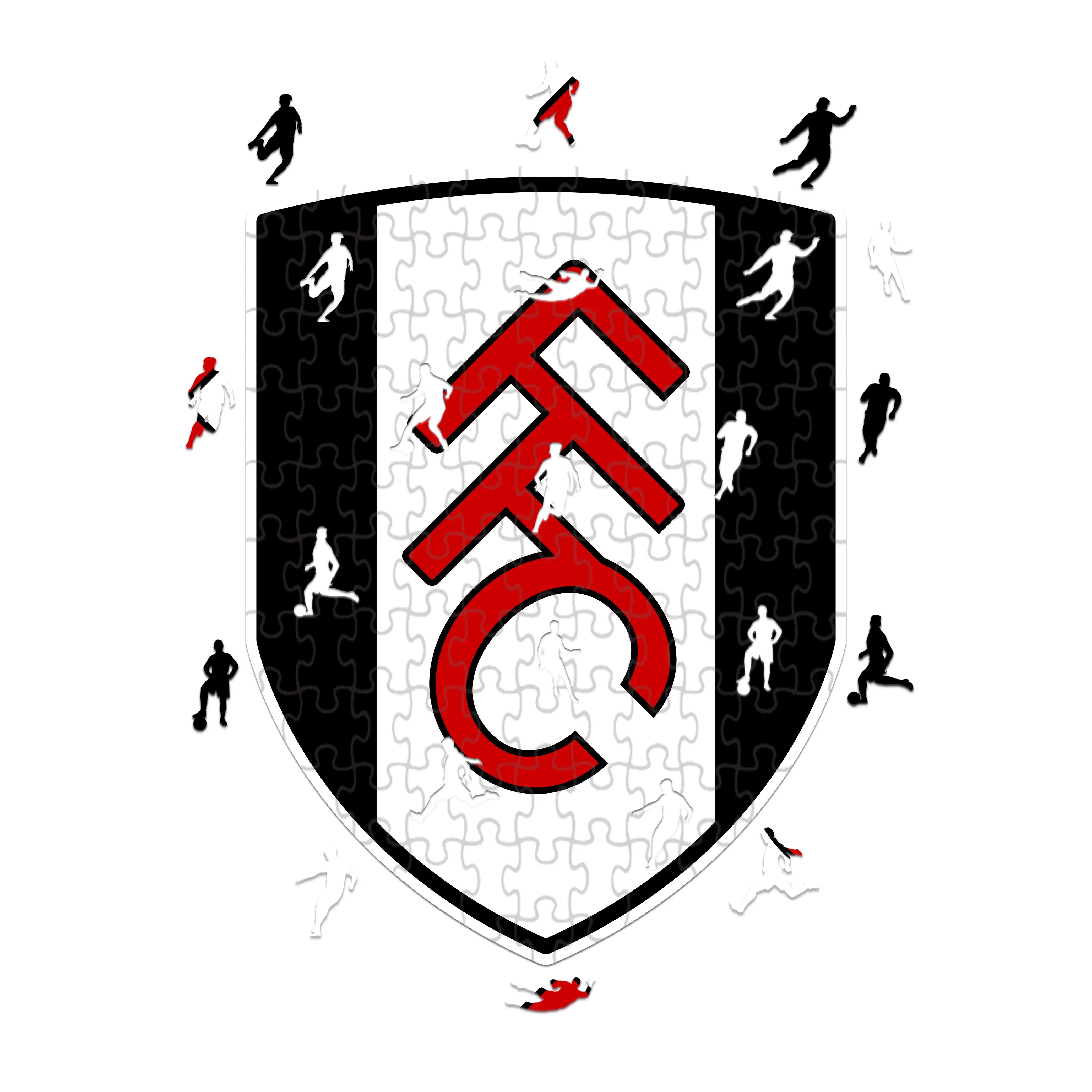 Fulham Logo - Wooden Puzzle