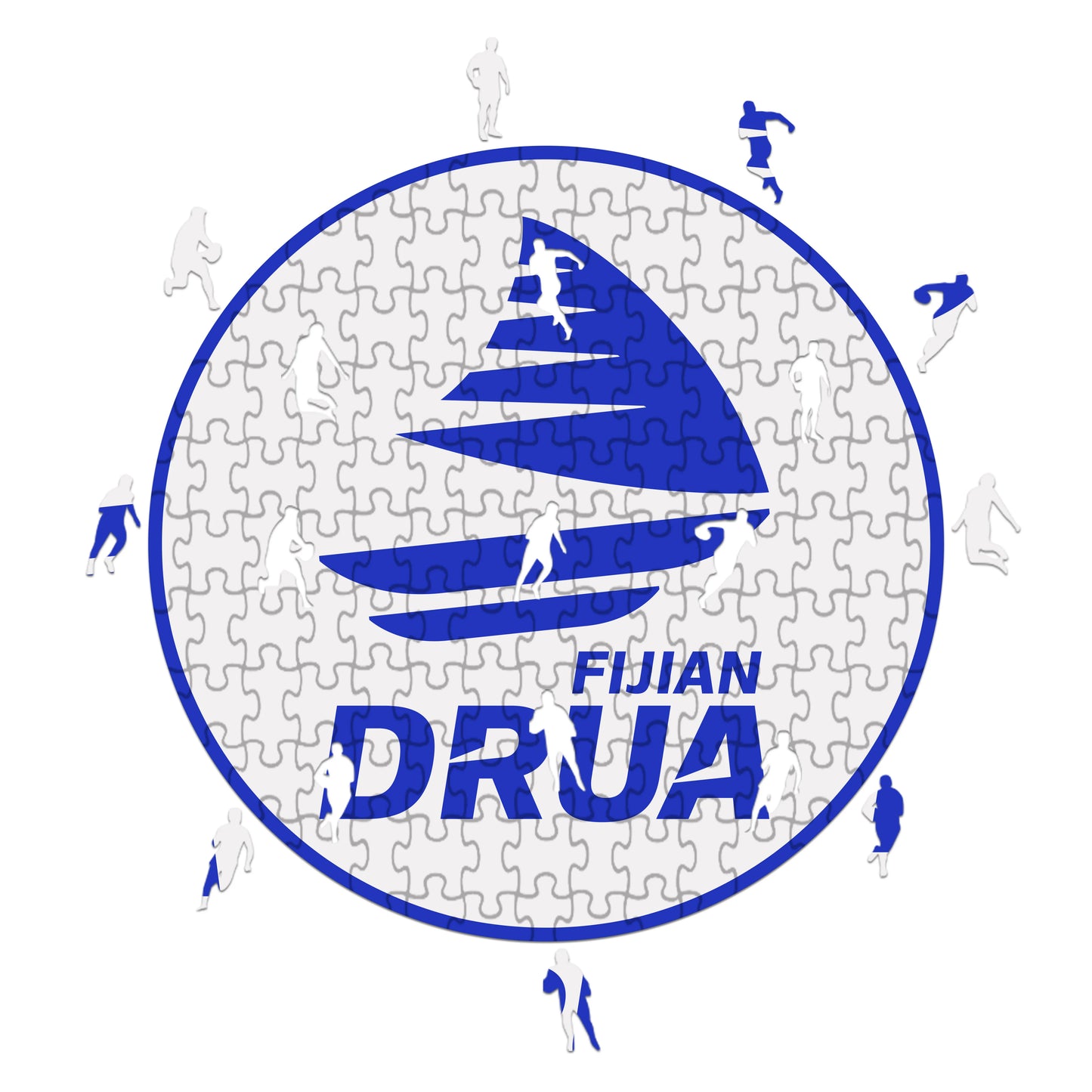 Logo de Fijian Drua - Rompecabezas de Madera