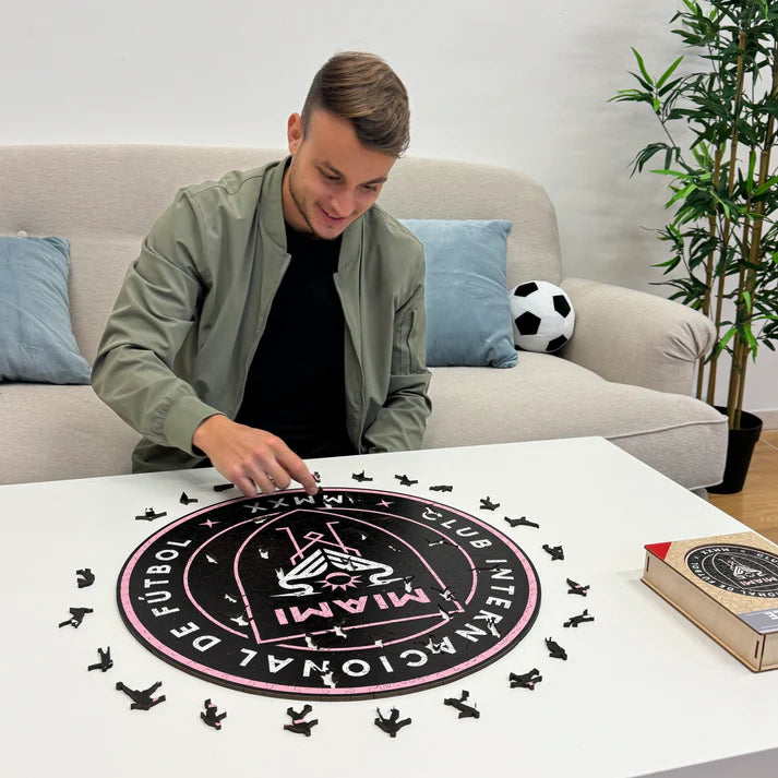 Logo Inter Miami - Puzzle in Legno