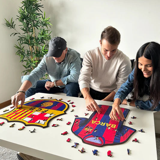 FC Barcelona Maillot - Rompecabezas de Madera