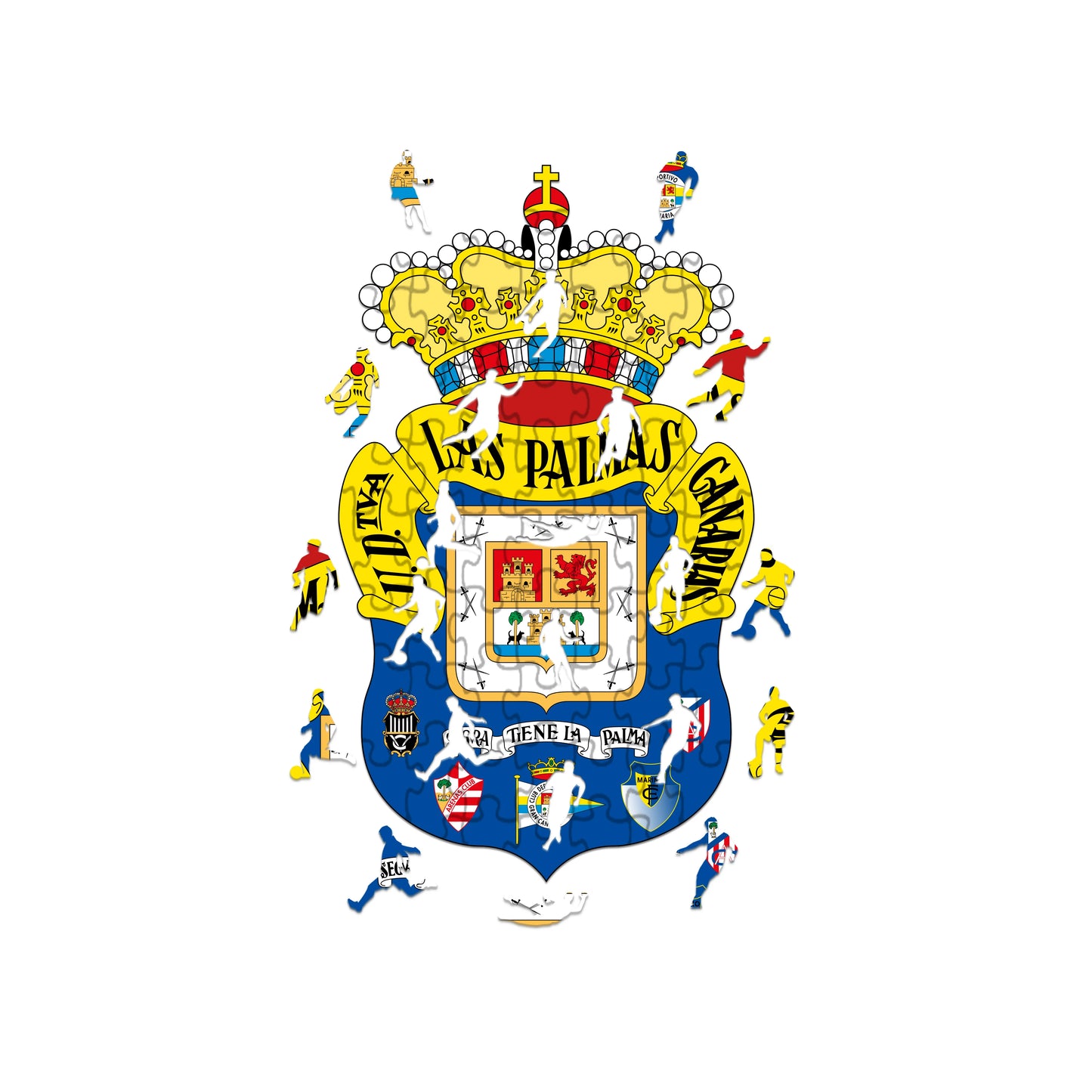 Logo Las Palmas - Rompecabezas de Madera