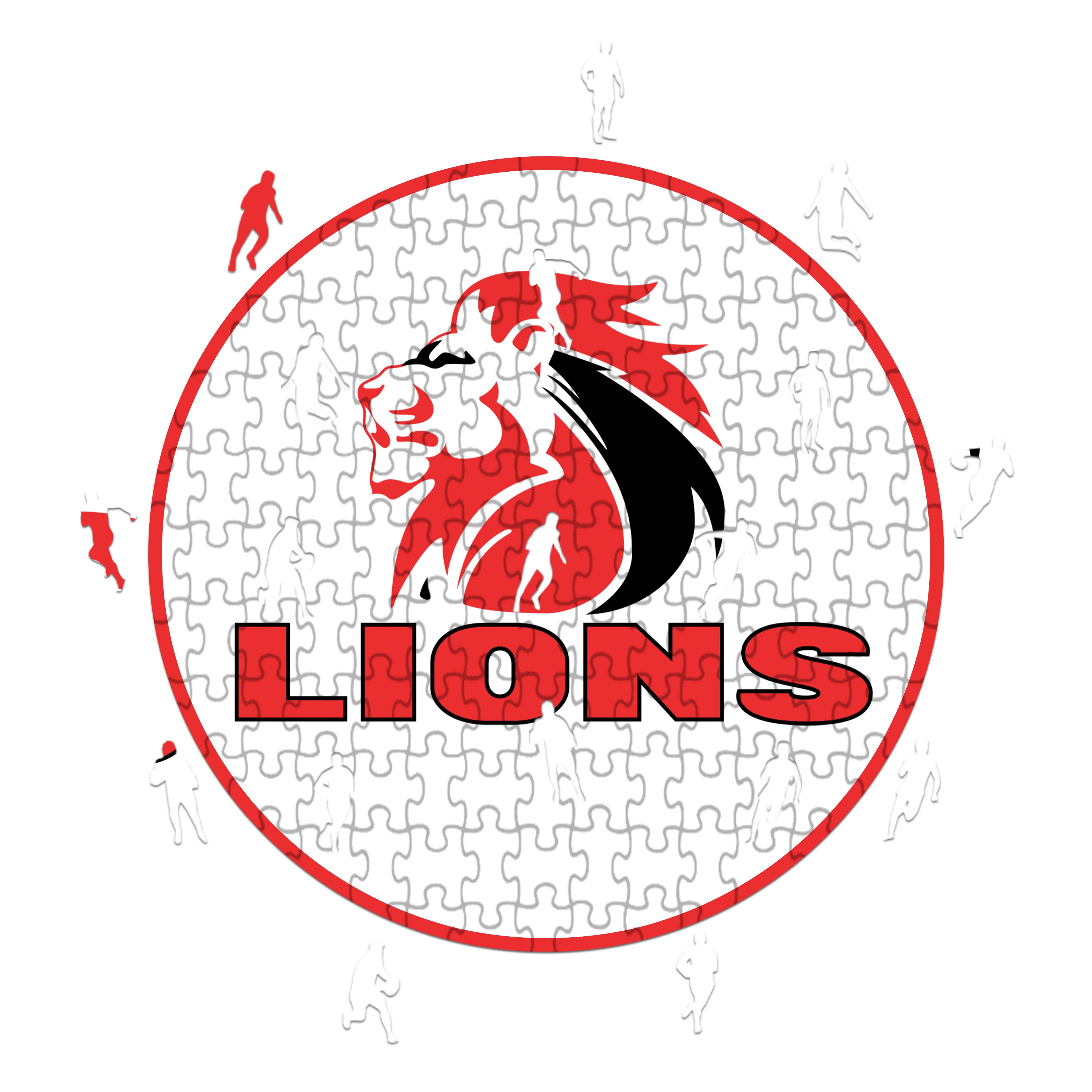 Lions Logo - Wooden Puzzle