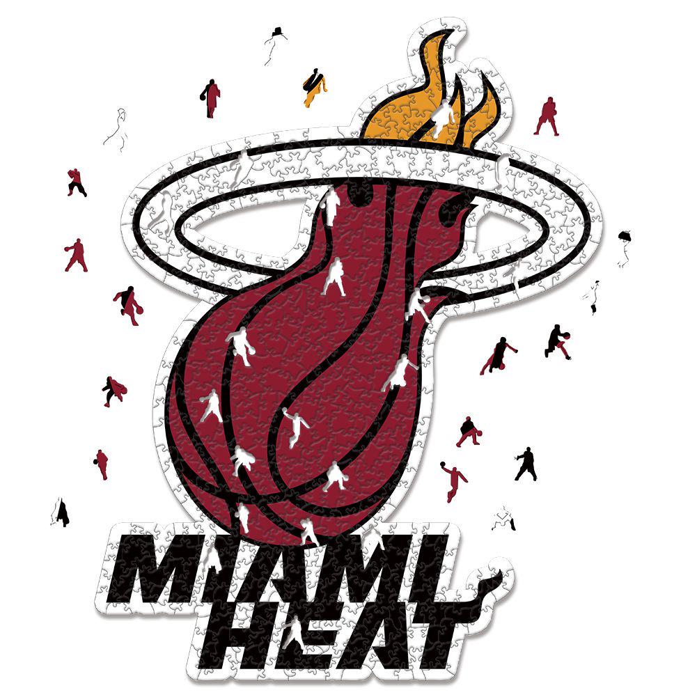Miami Heat Logo - Wooden Puzzle
