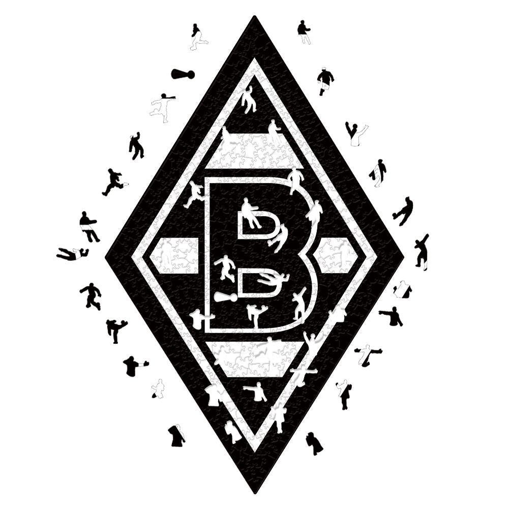 M'gladbach Logo - Holzpuzzle