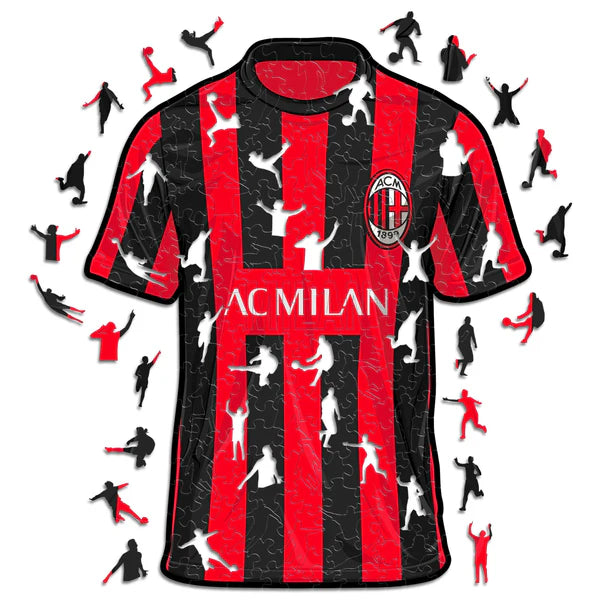 AC Milan Jersey - Wooden Puzzle