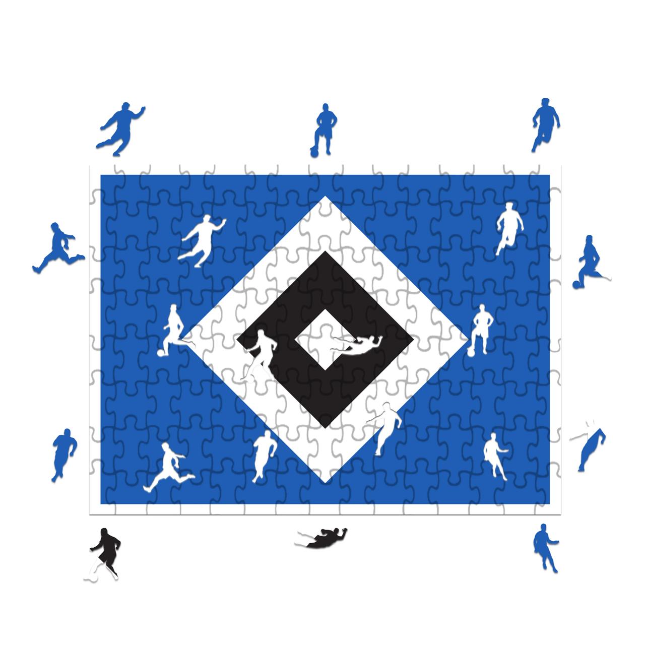 Logo del Hambourg FC - Rompecabezas de Madera