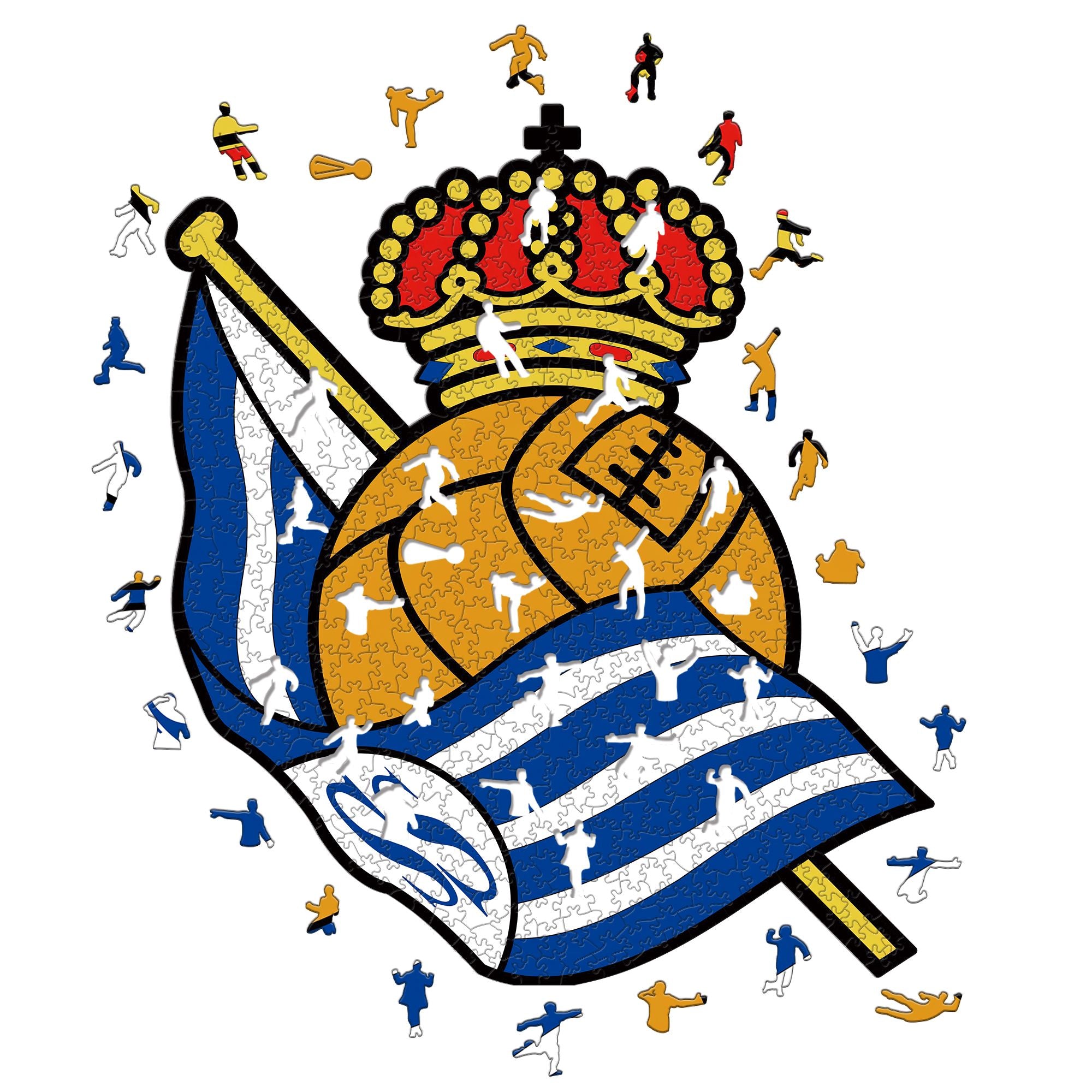 Real Sociedad Logo - Wooden Puzzle