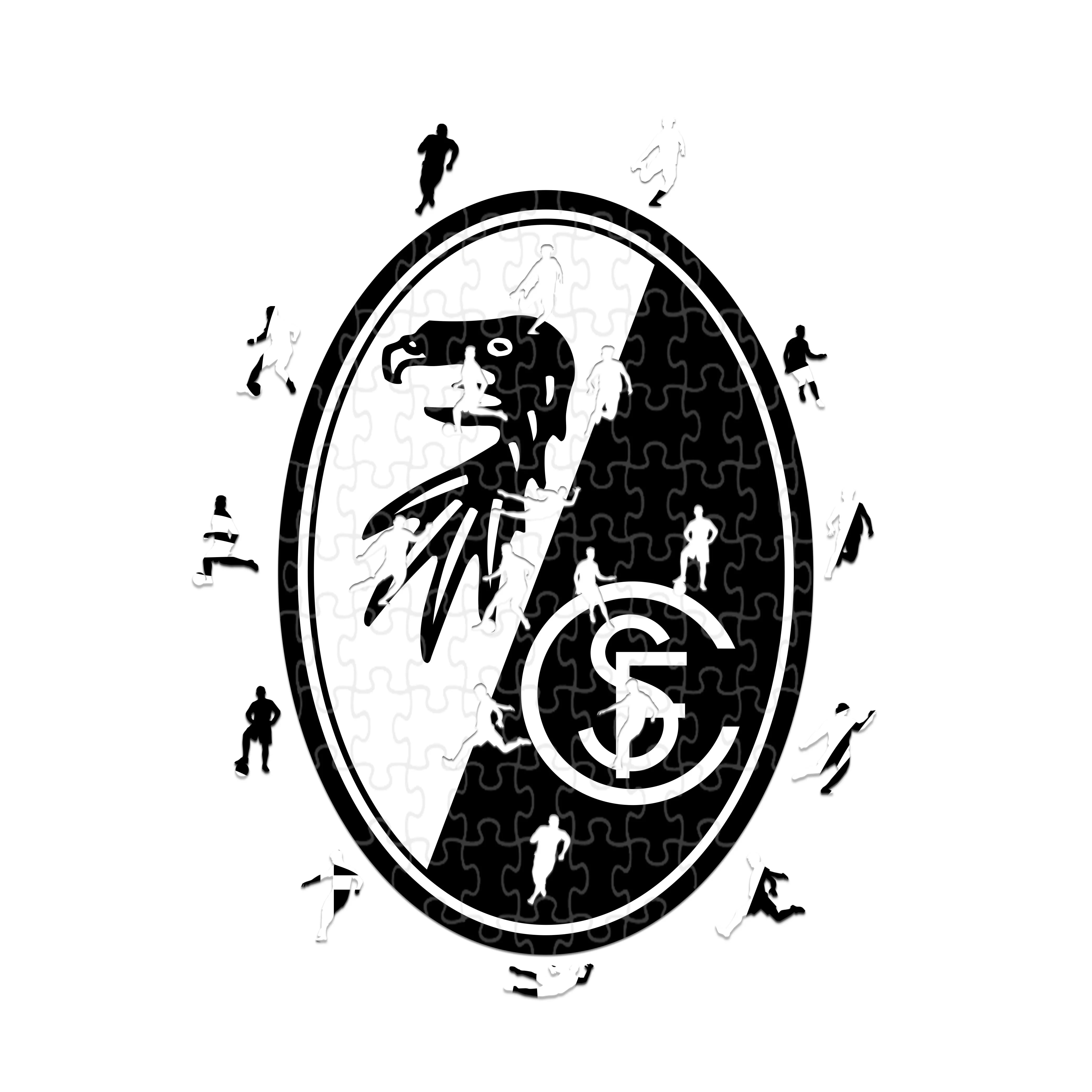 Freiburg Logo - Holzpuzzle