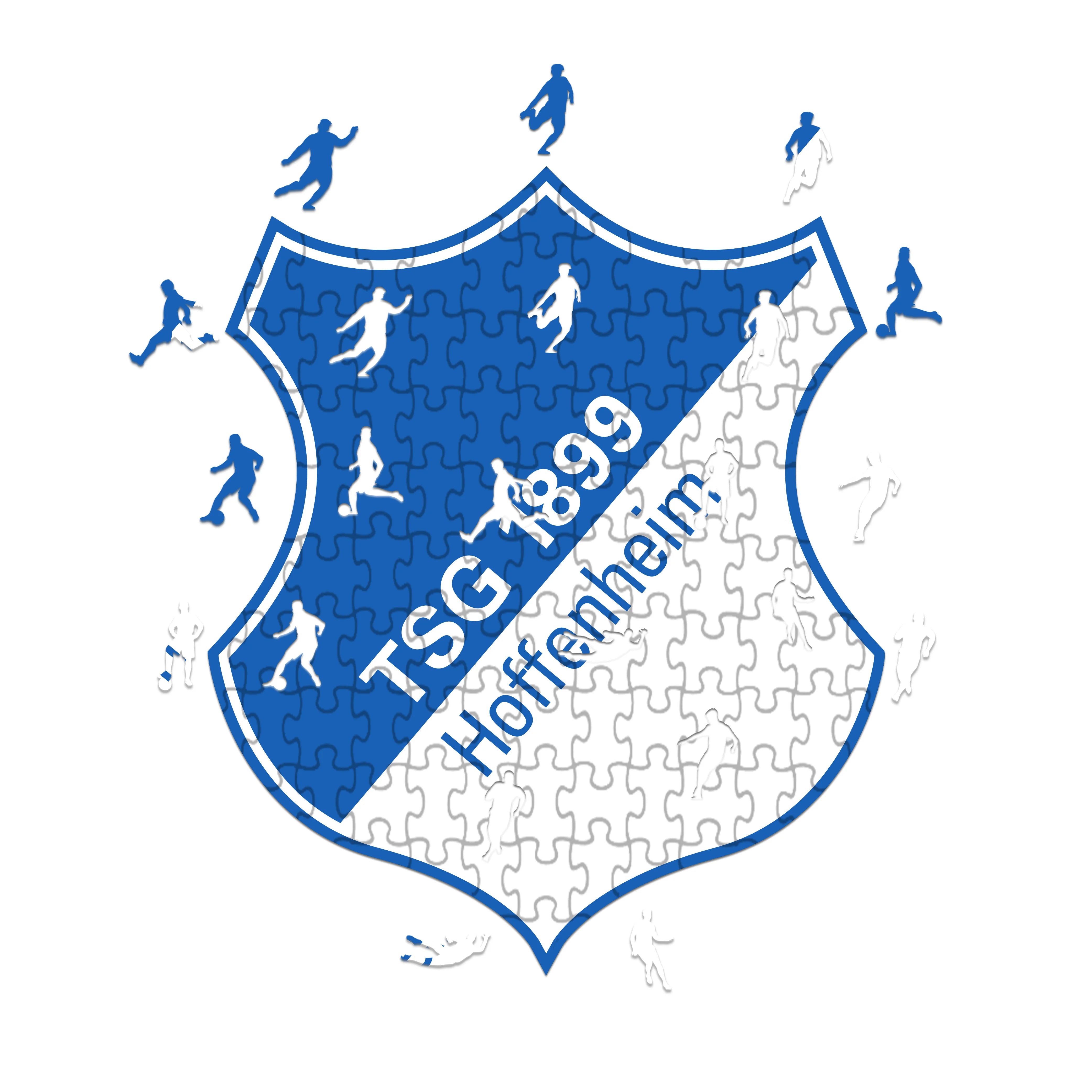 Hoffenheim Logo - Holzpuzzle