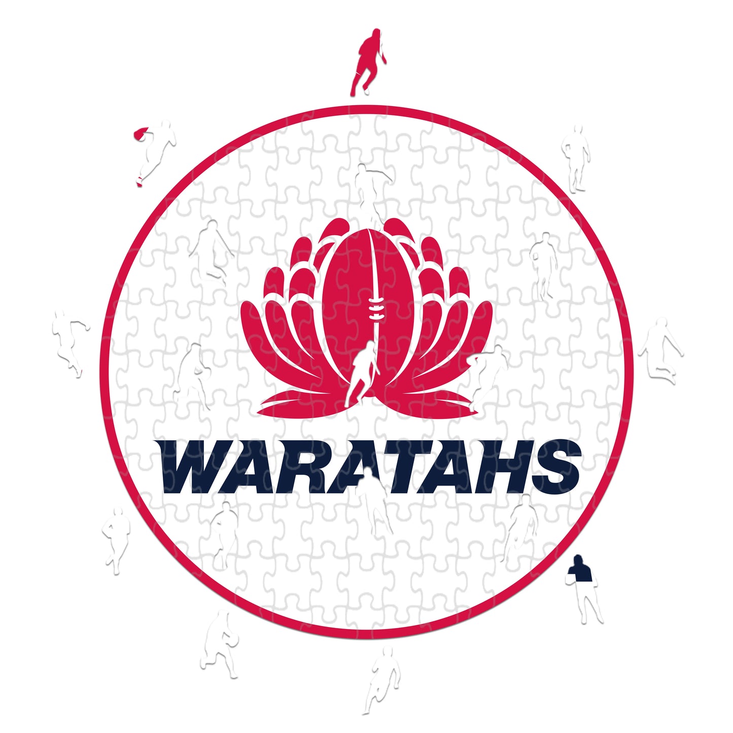 Logo de Waratahs - Rompecabezas de Madera