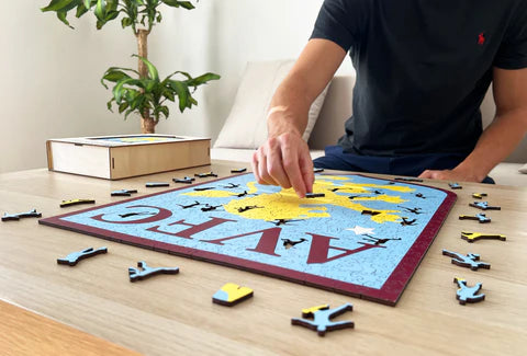 Aston Villa Logo - Wooden Puzzle