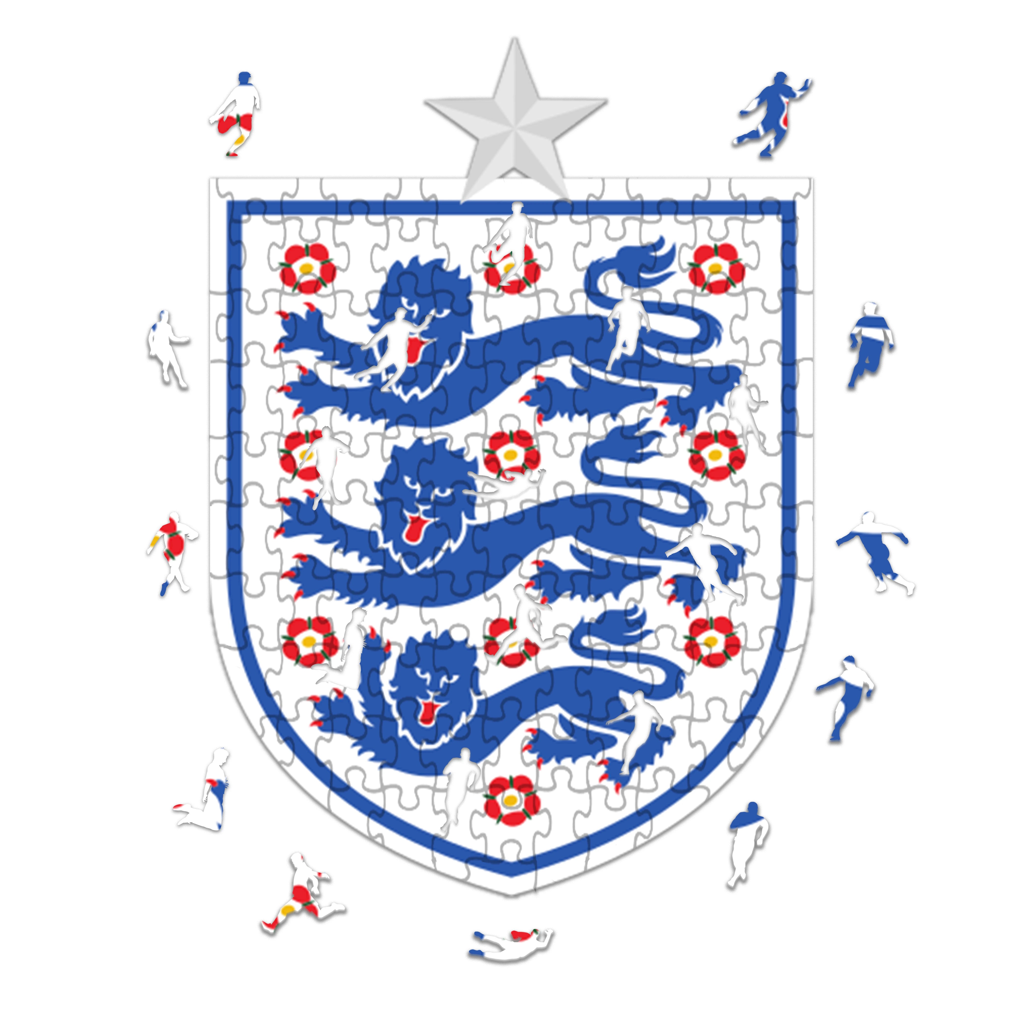 Angleterre Logo - Wooden Puzzle