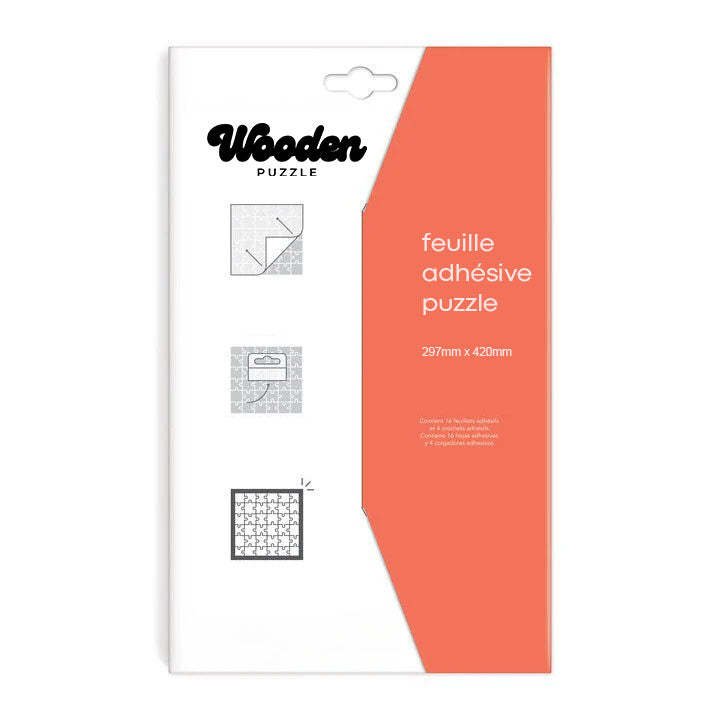 Adhesive wall sheet for puzzles