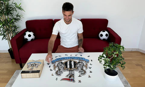 Logo del Newcastle United - Puzzle in legno