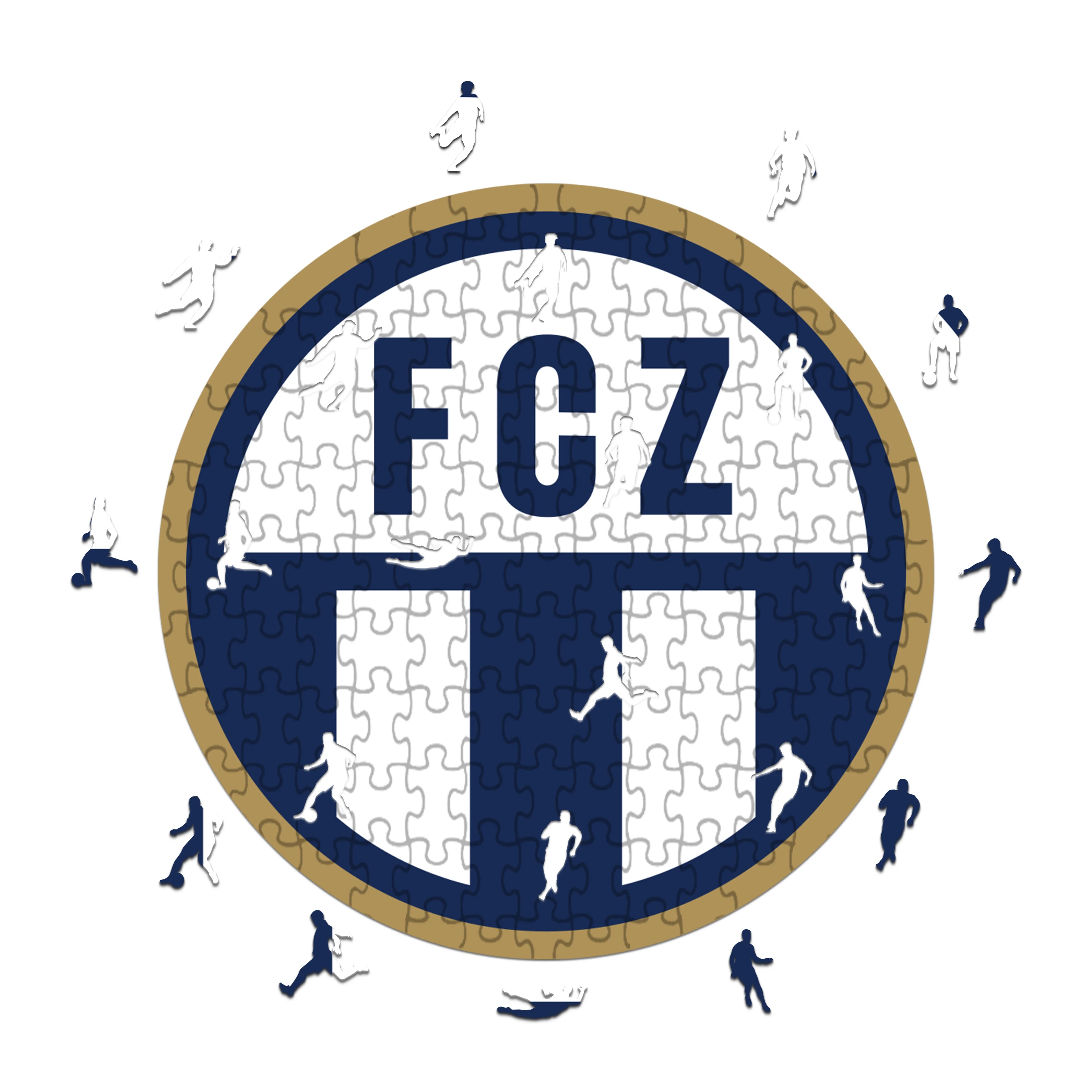 Logo del Football Club Zurich - Puzzle in legno