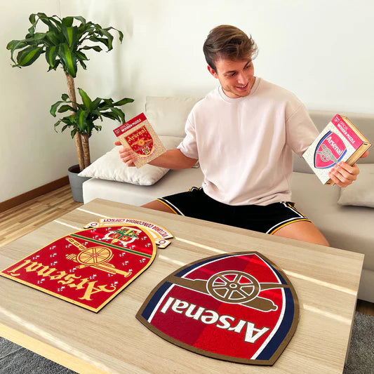 Arsenal FC Retro Logo - Wooden Puzzle