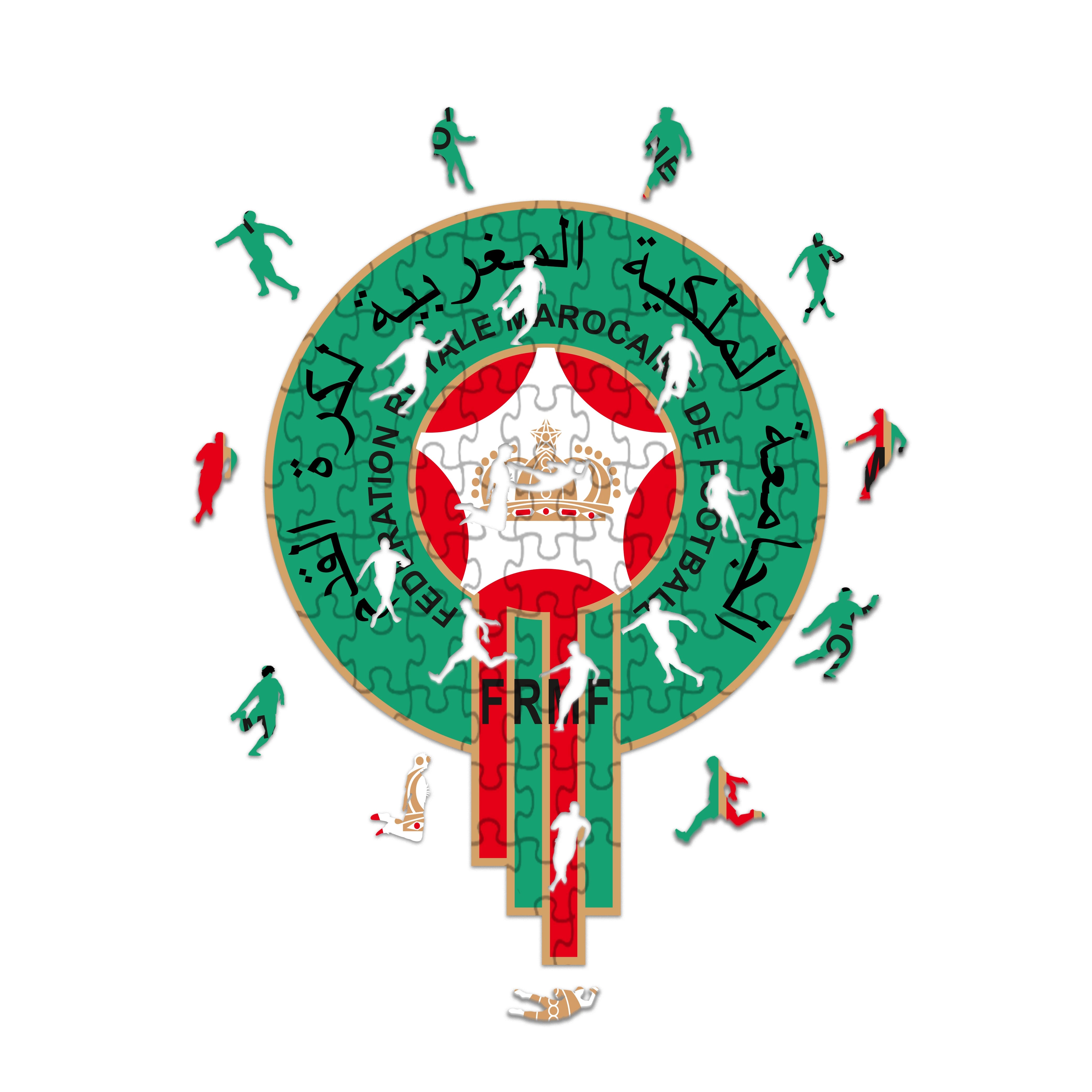 Logo Maroc - Puzzle in Legno