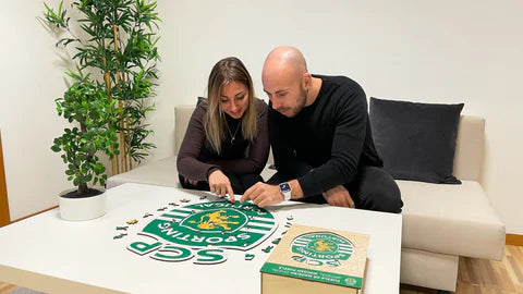 Logo de Sporting Portugal - Rompecabezas de Madera