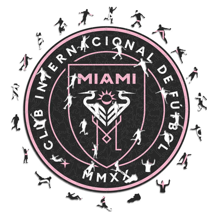 Logo Inter Miami - Puzzle in Legno