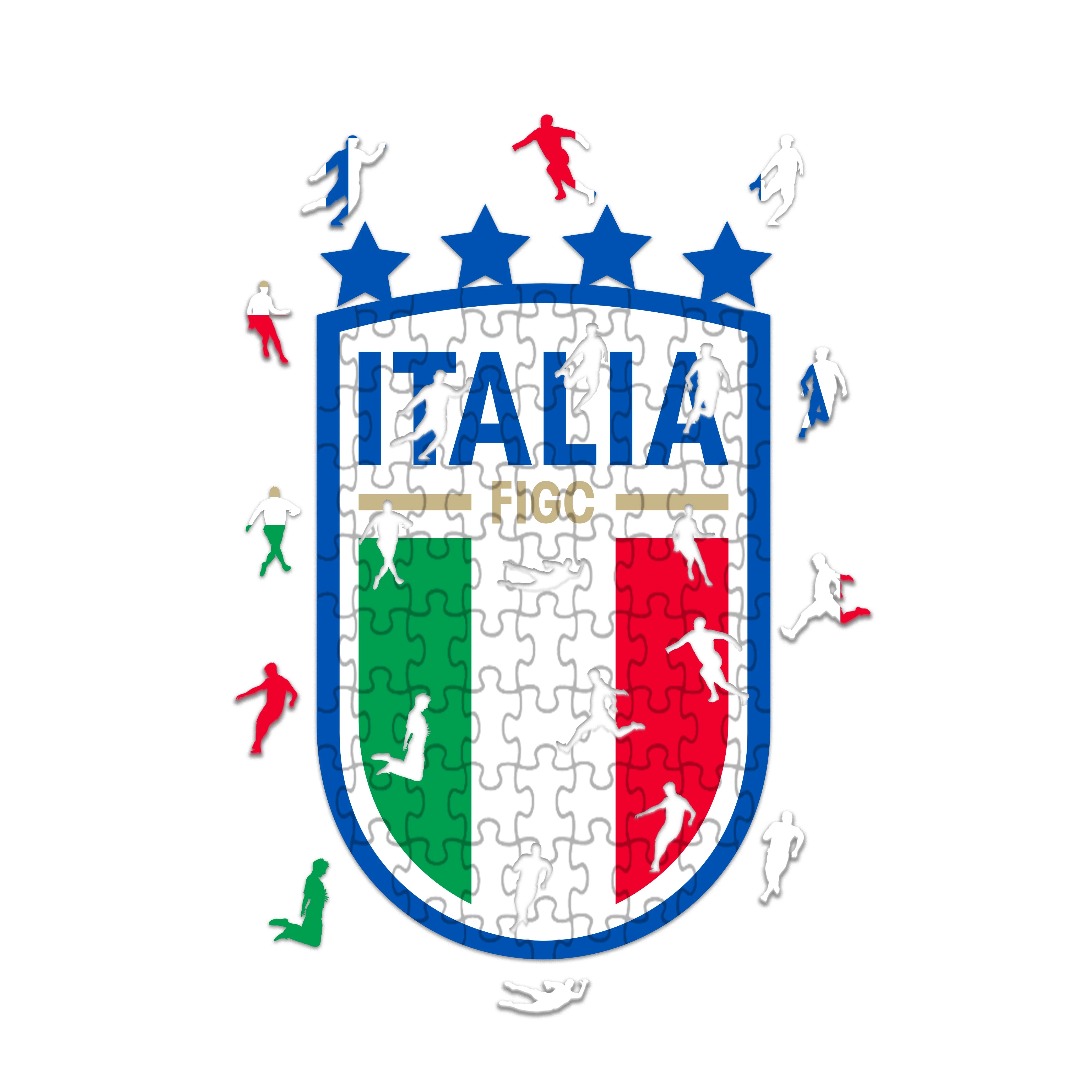 Logo Italia - Puzzle in Legno