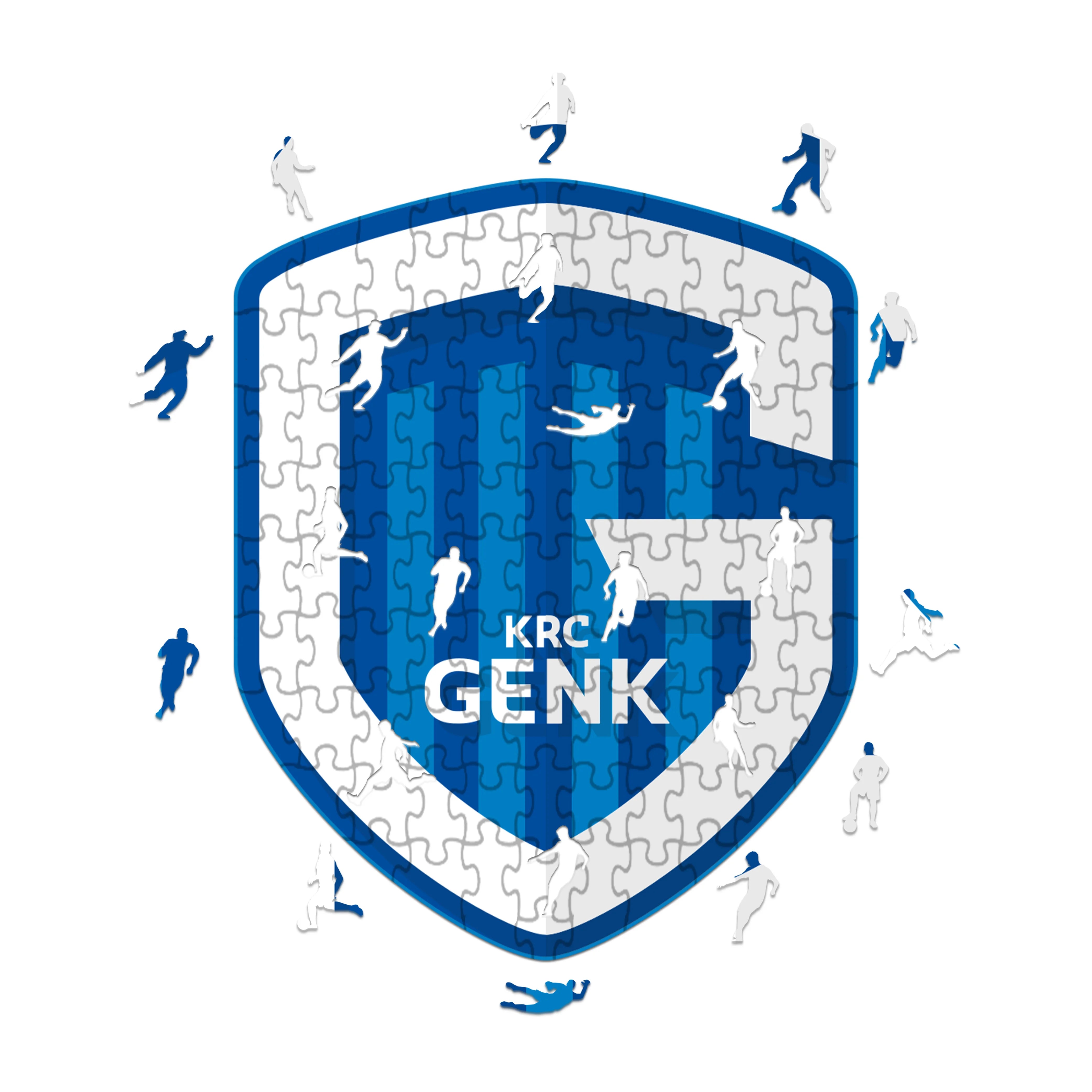 Logo KRC Genk - Puzzle in Legno