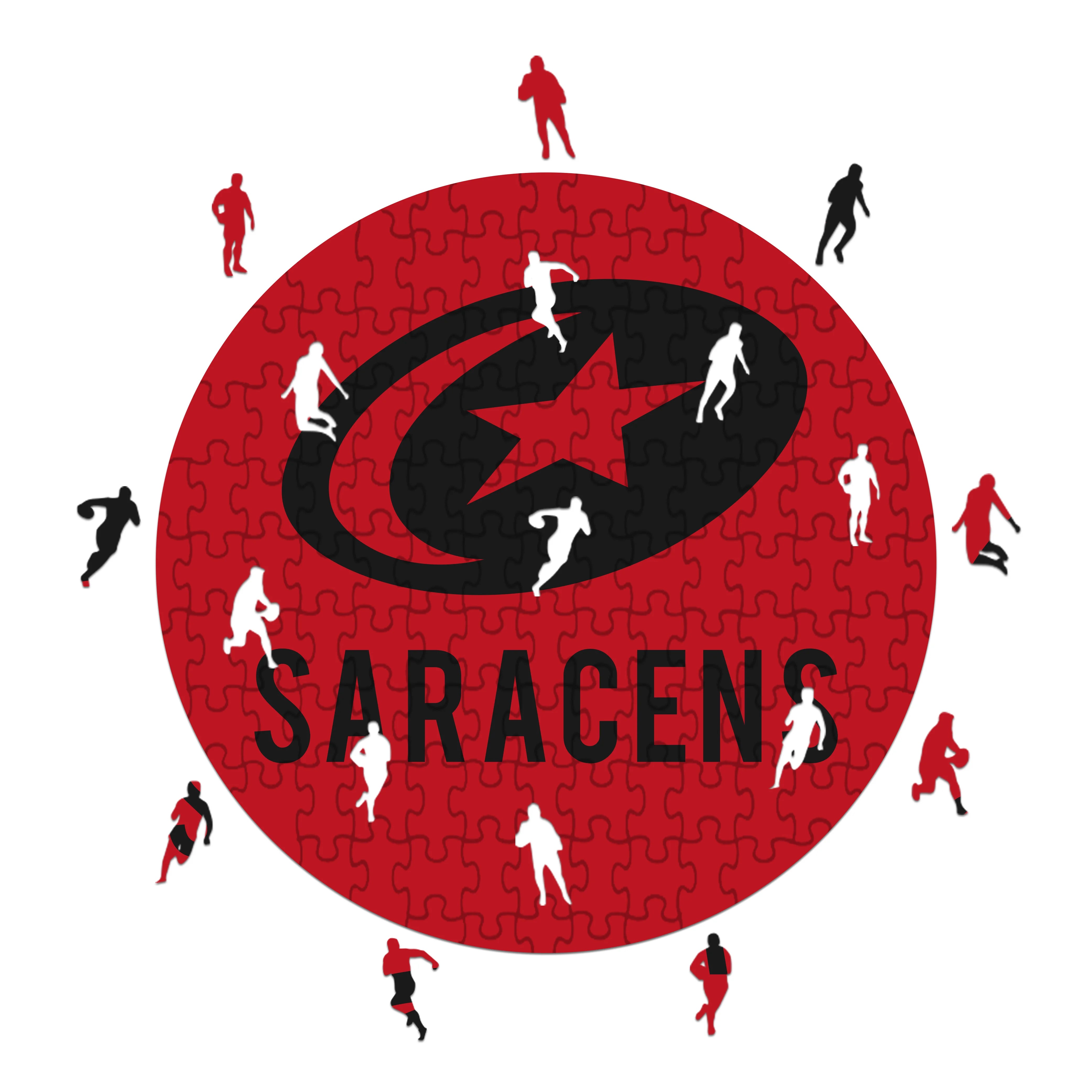 Saracens Logo - Wooden Puzzle