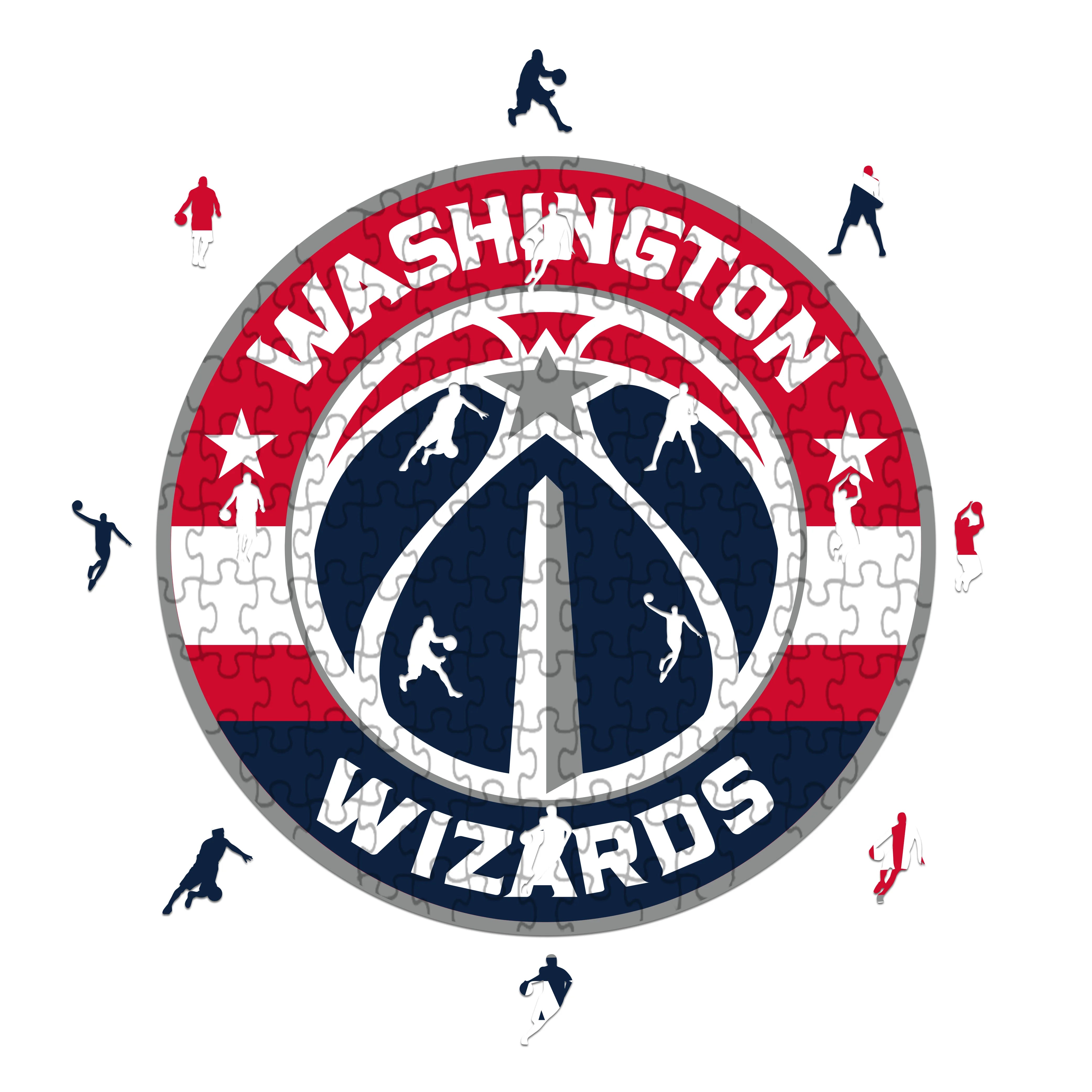 Washington Wizards Logo - Wooden Puzzle