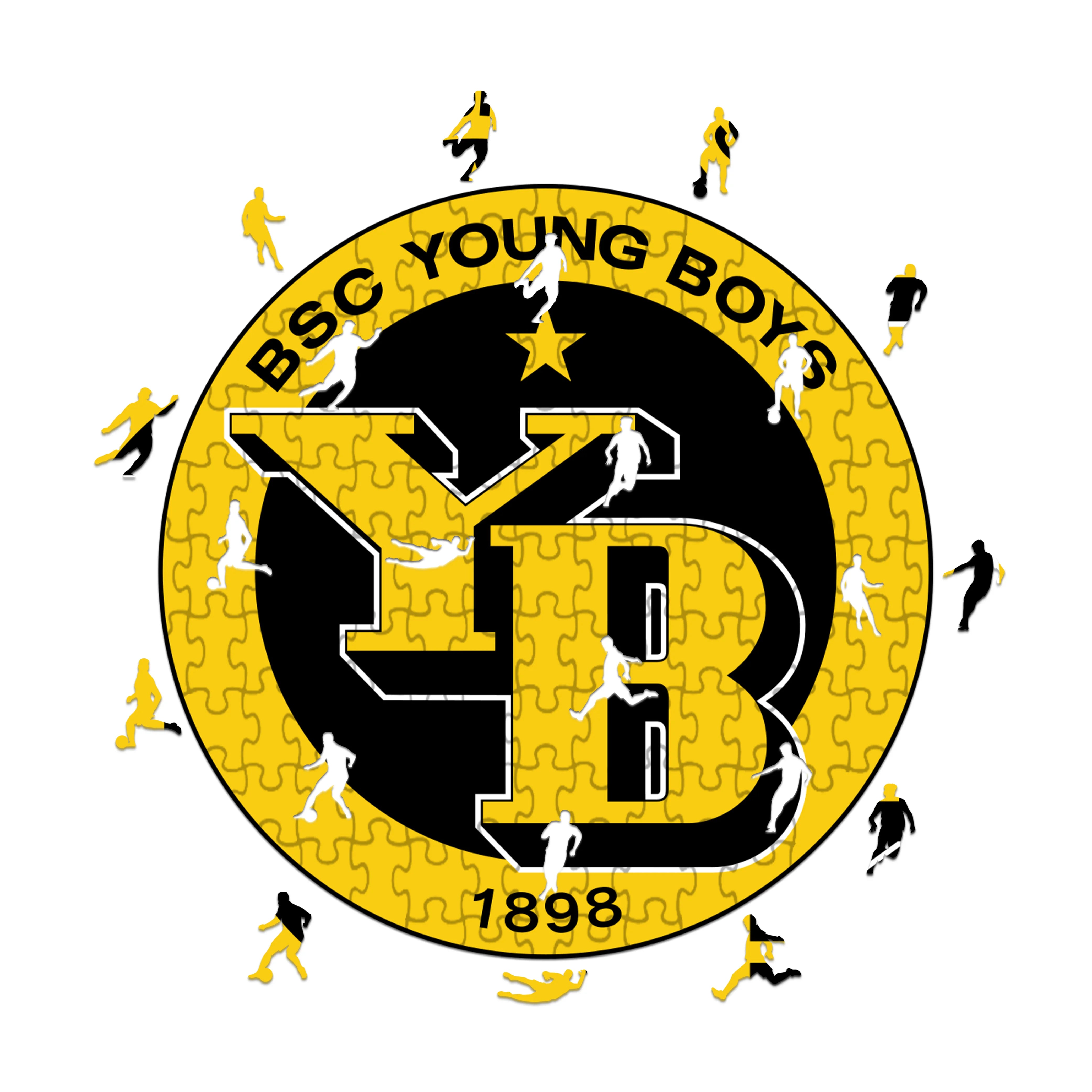 Logo BSC Young Boys - Puzzle in Legno