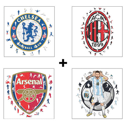 4 Puzzle squadra di calcio a scelta