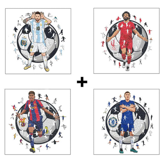 4 Puzzle giocatori di calcio a scelta