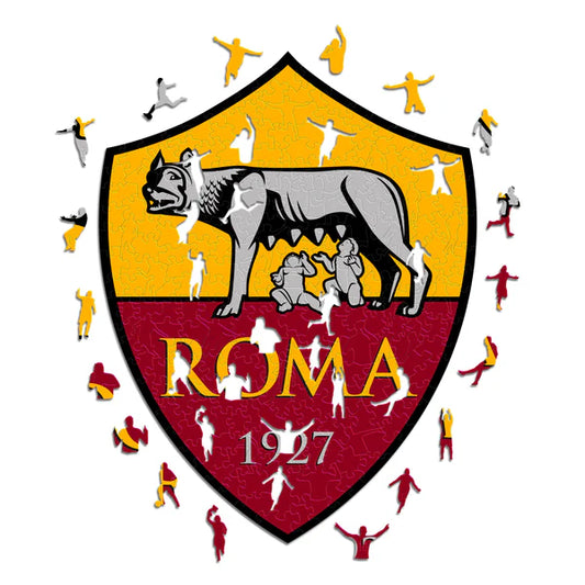 Logo AS Roma - Puzzle in Legno