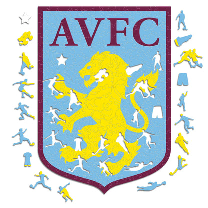 Aston Villa Logo - Holzpuzzle