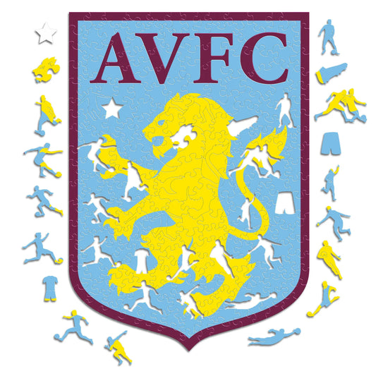 Logo Aston Villa - Puzzle in Legno