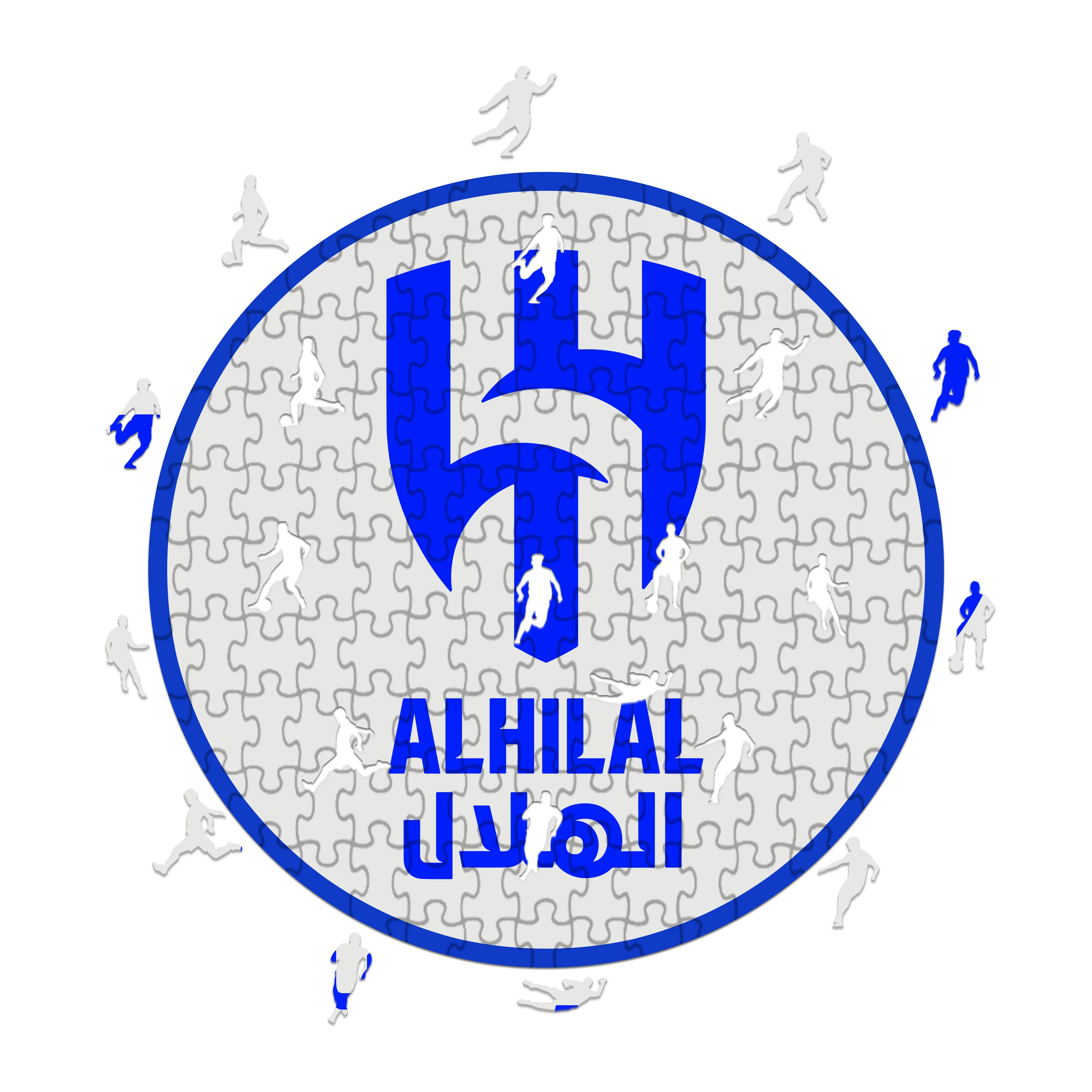 Al-Hilal FC Logo - Wooden Puzzle