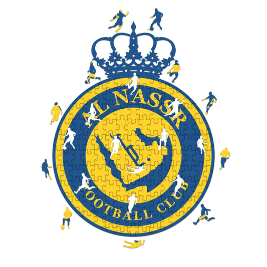 Logo Al-Nassr FC - Puzzle in Legno