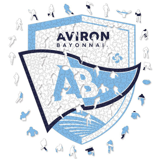 Logo Aviron - Rompecabezas de Madera