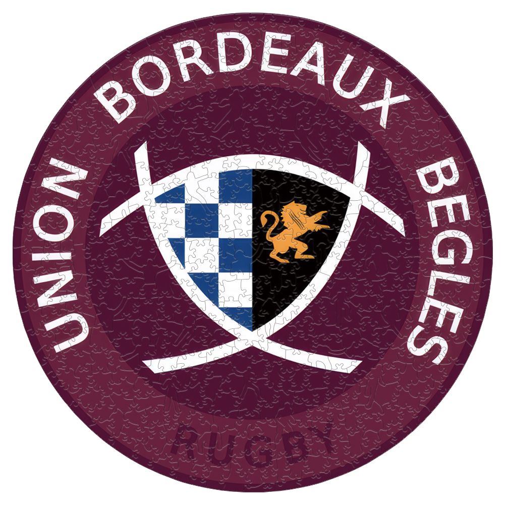 Bordeaux-Bègles Logo - Wooden Puzzle