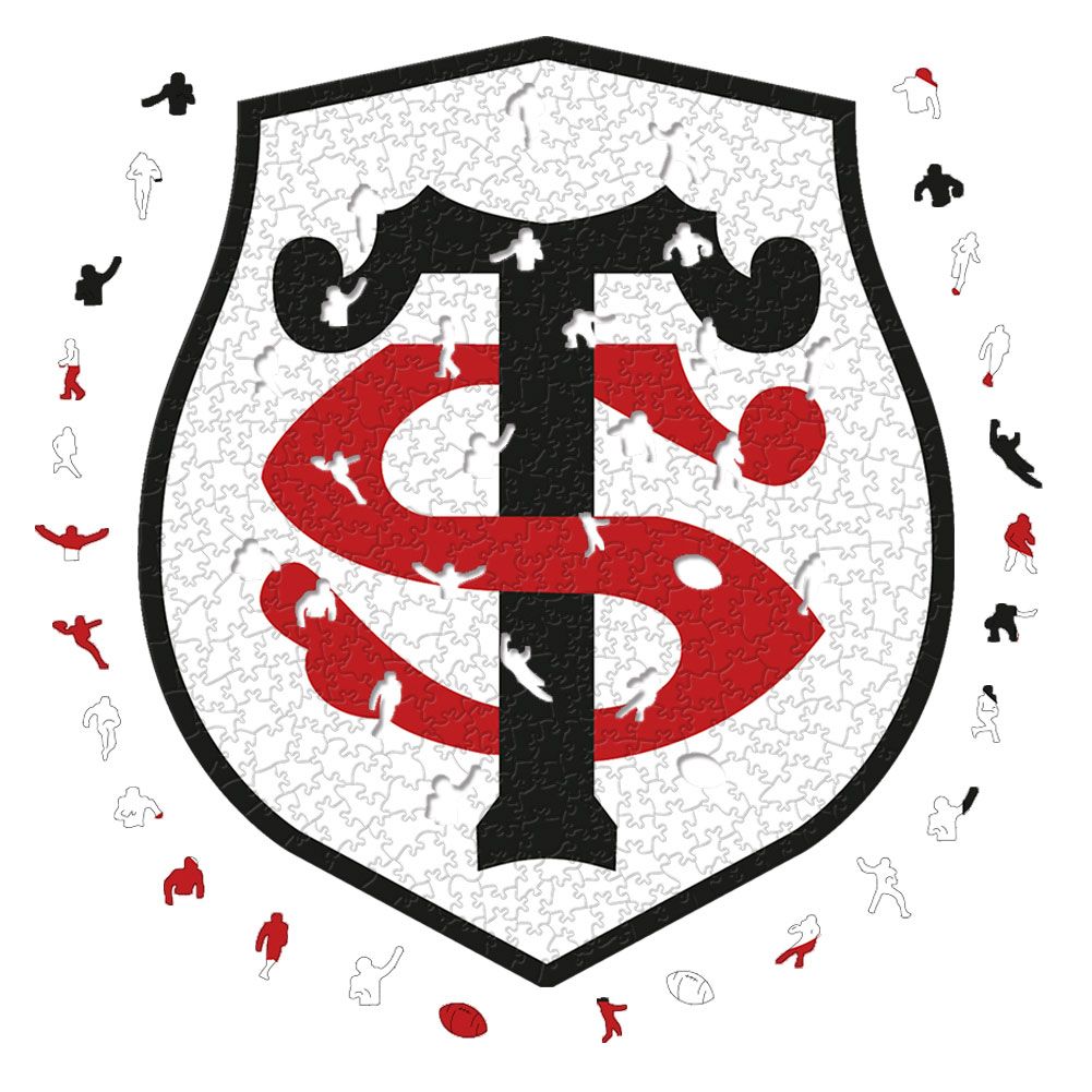 Logo dello Stade Toulousain - Puzzle in legno