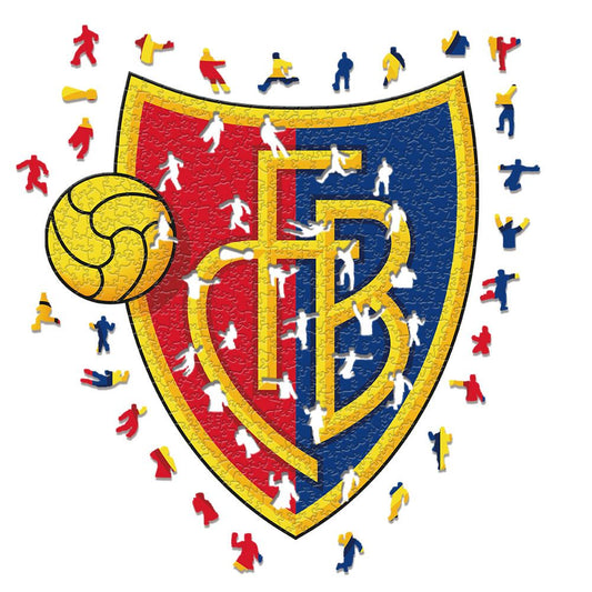Logo FC Basilea - Puzzle in Legno