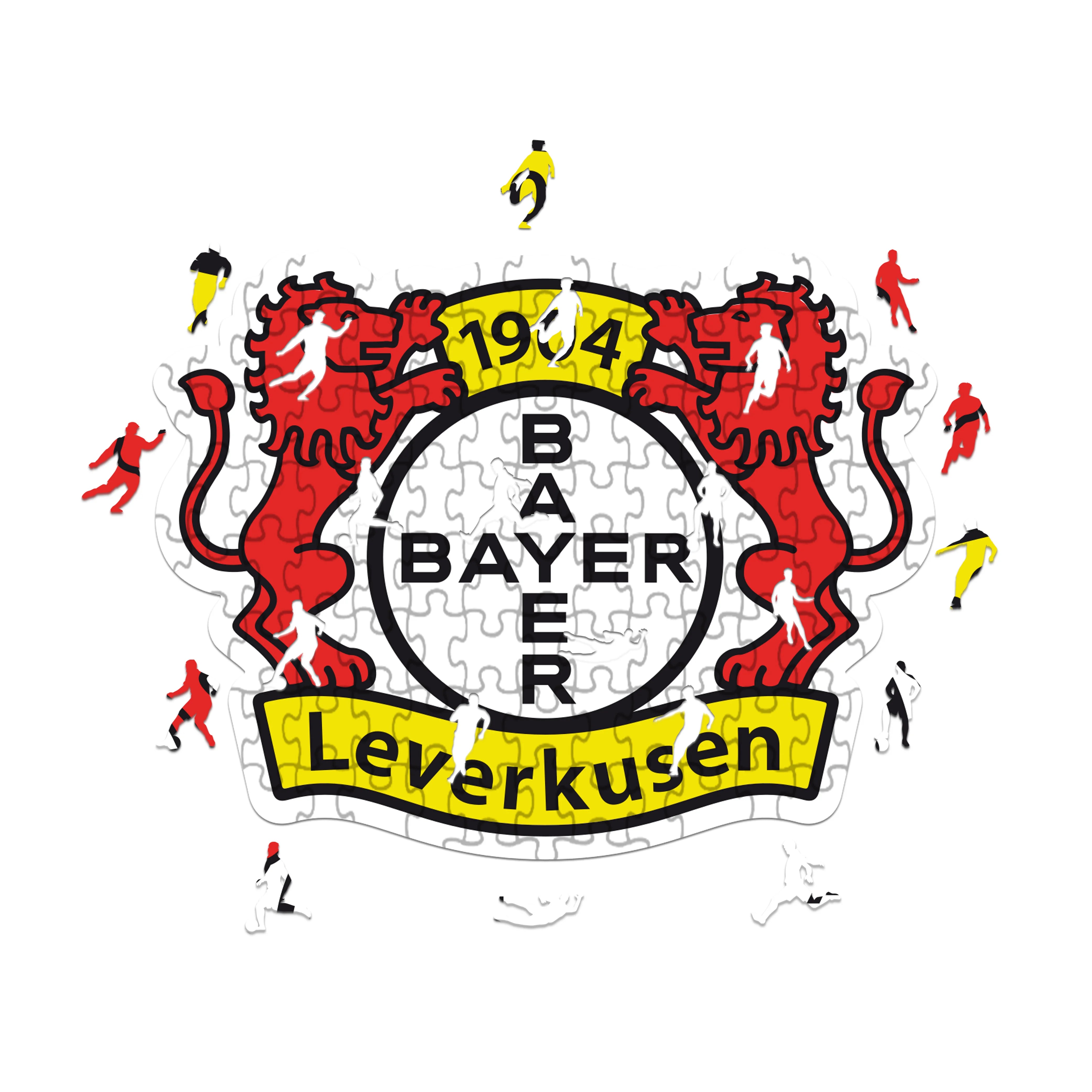 Leverkusen Logo - Wooden Puzzle