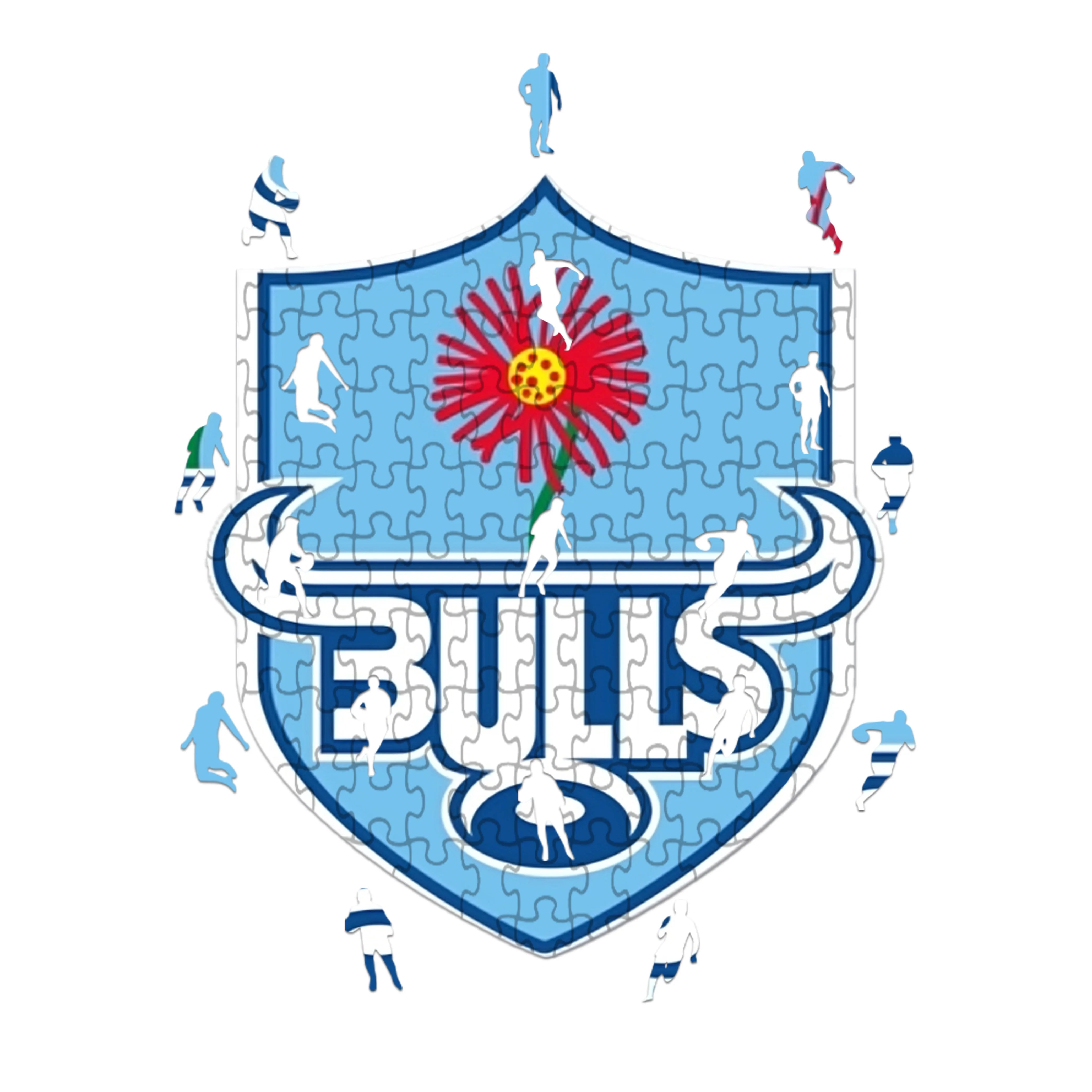 Logotipo de Bulls - Rompecabezas de madera