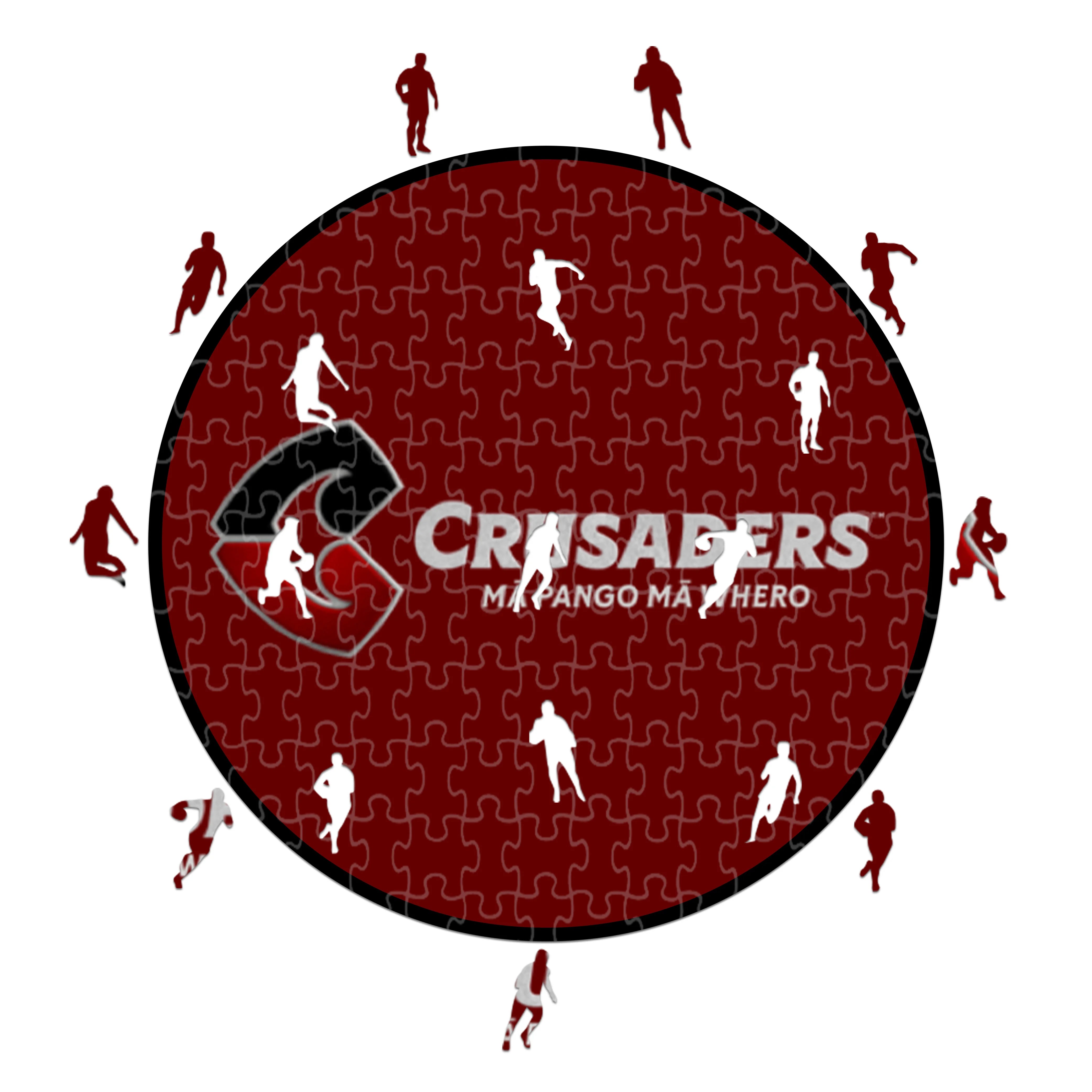 Logotipo de Crusaders - Rompecabezas de madera